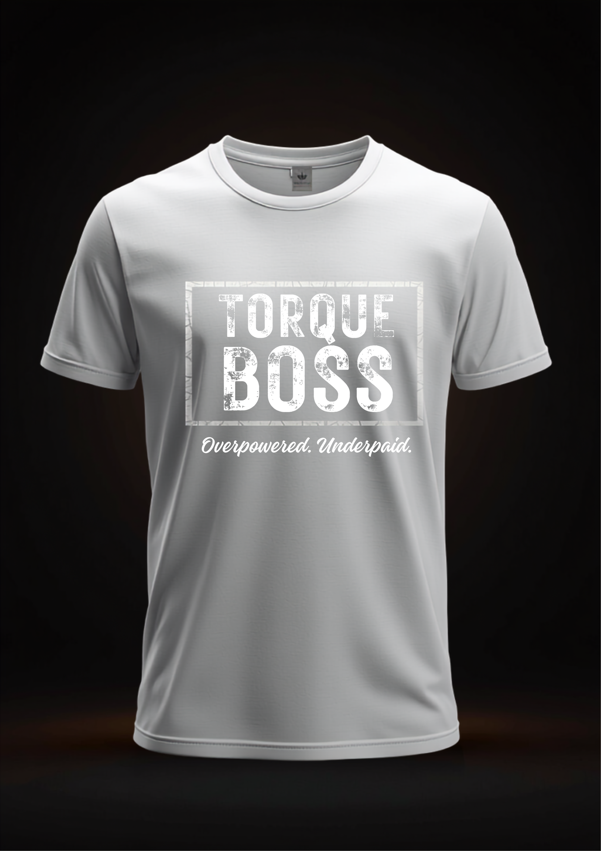 Torque Boss Tool Co. Tee - White - Front