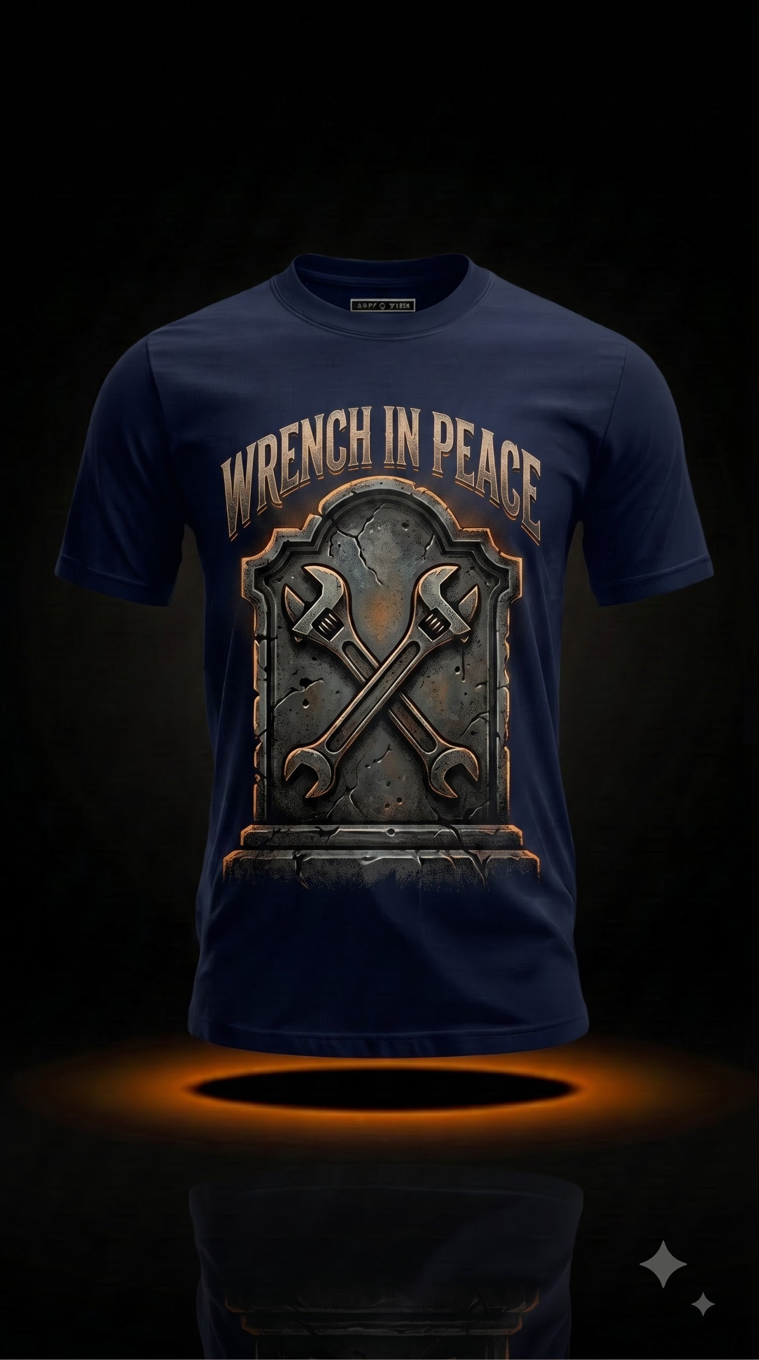 Wrench In Peace T-Shirt | Funny Halloween Mechanic Gift