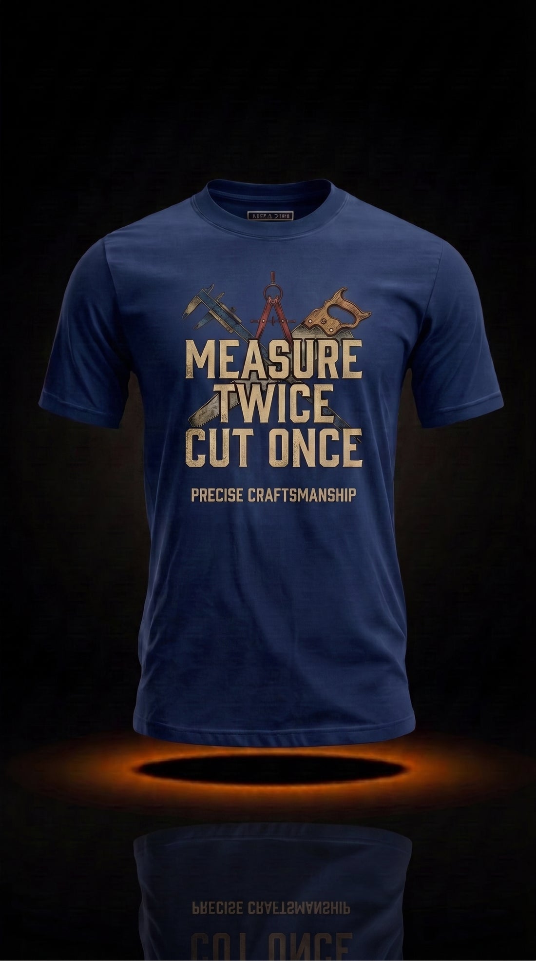 Measure Twice Cut Once T-Shirt | Funny Carpenter Gift