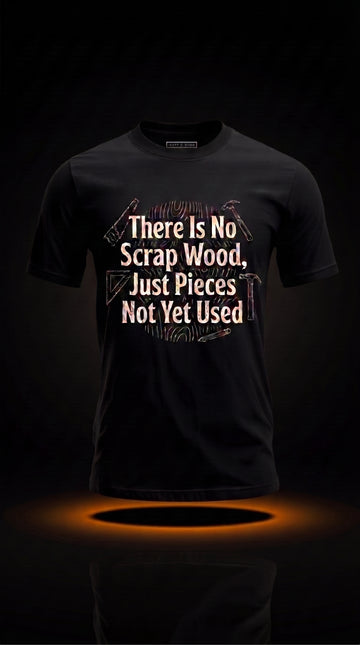 There Is No Scrap Wood Just Pieces Not Yet Used T-Shirt | Funny Carpenter Gift