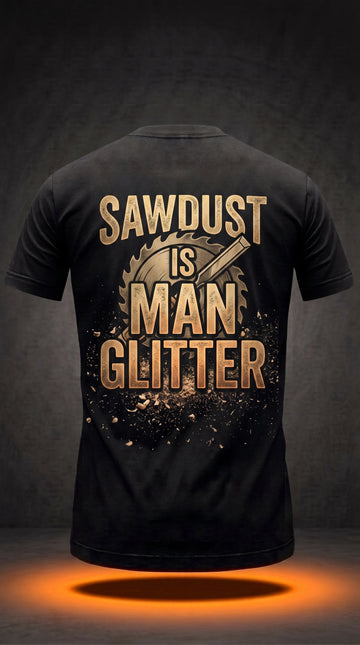 Sawdust Is Man Glitter T-Shirt | Funny Carpenter Gift