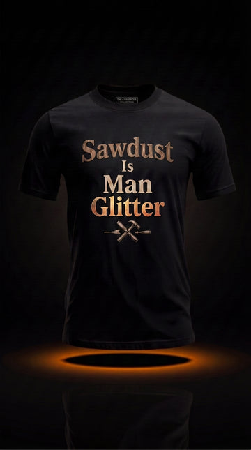 Sawdust Is Man Glitter T-Shirt | Funny Carpenter Gift