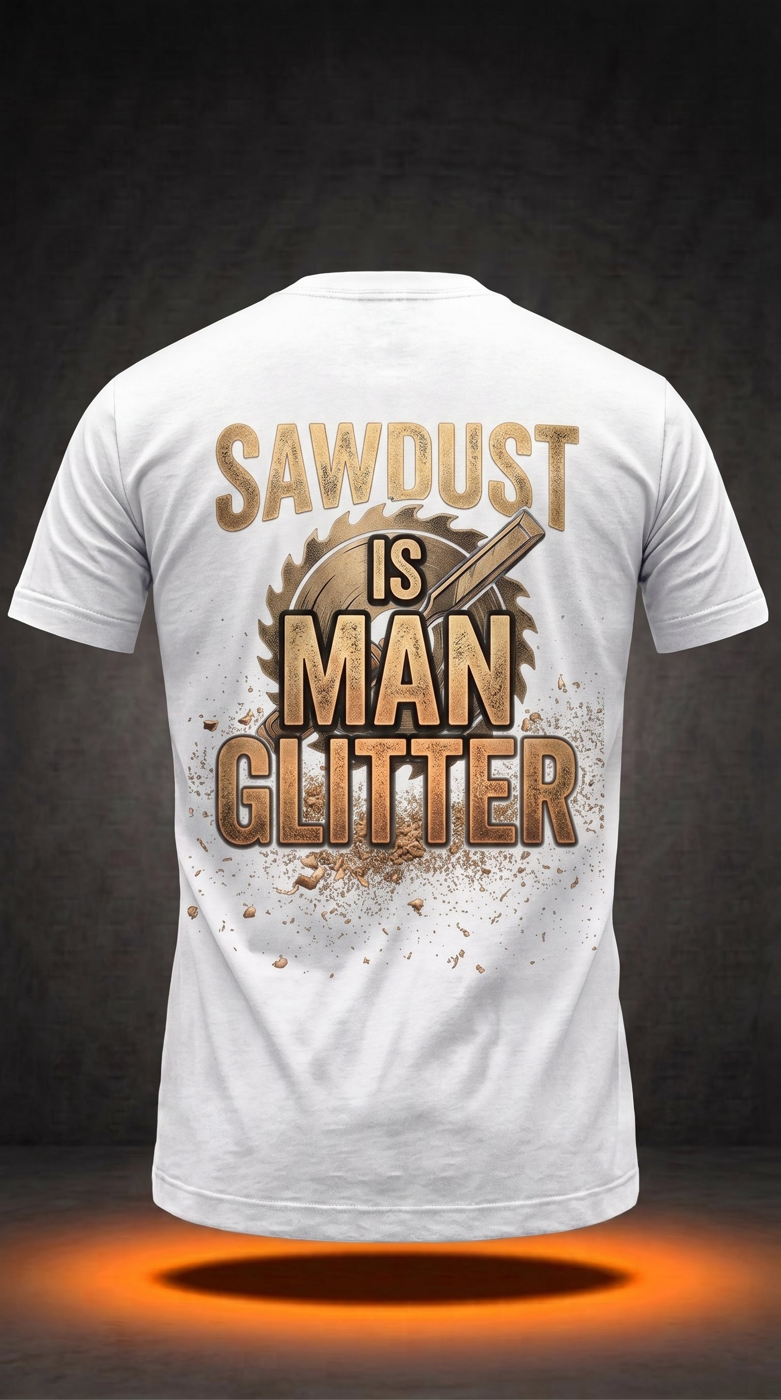 Sawdust Is Man Glitter T-Shirt | Funny Carpenter Gift