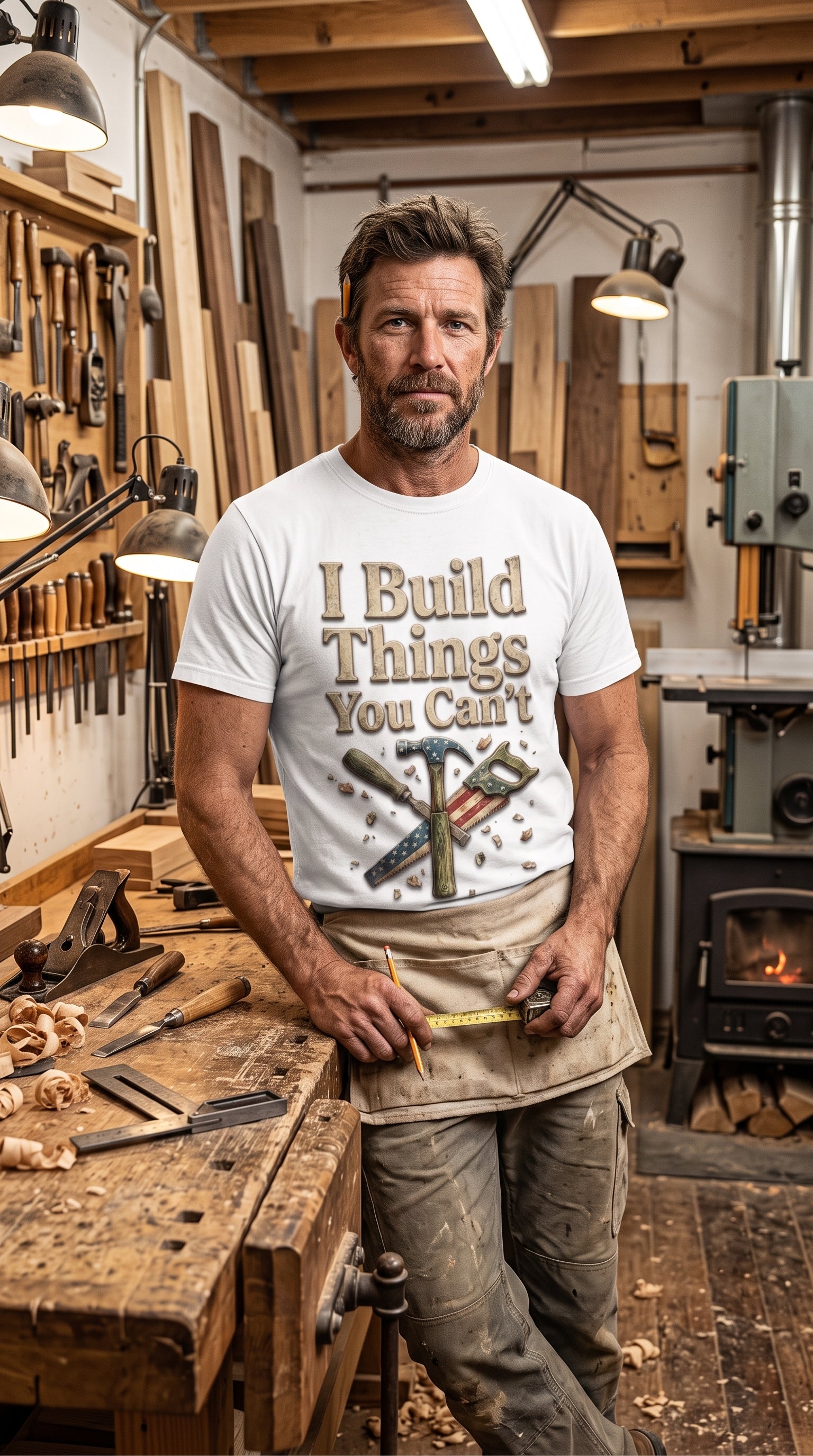 Funny Woodworker Gift | I Build Things You Can't Tee