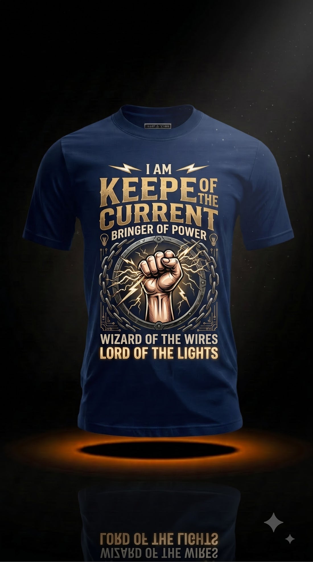 I Am Keeper Of The Current T-Shirt | Funny Electrician Gift