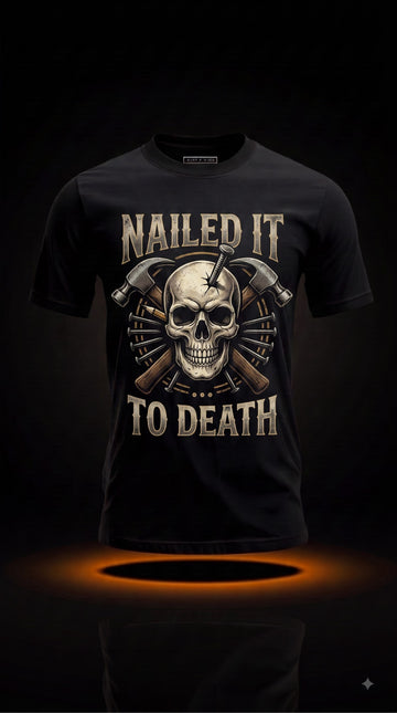 Nailed It… To Death – Funny Halloween Carpenter Shirt, Spooky Carpenter Gift