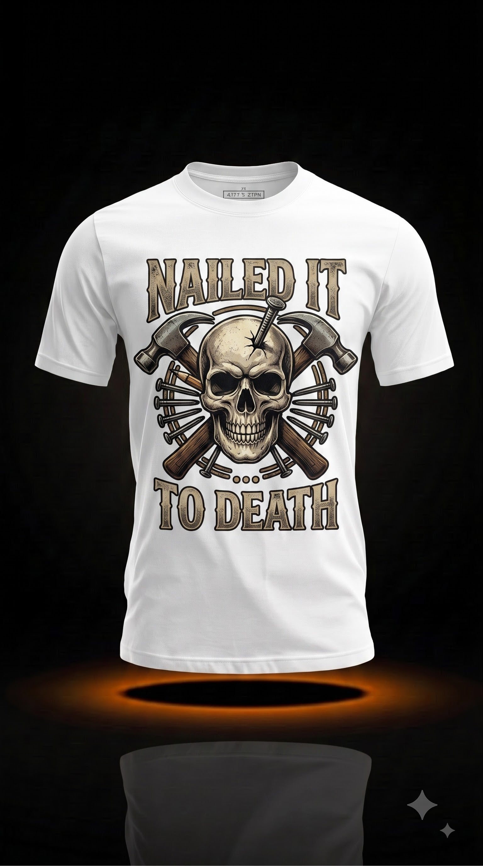 Nailed It… To Death – Funny Halloween Carpenter Shirt, Spooky Carpenter Gift