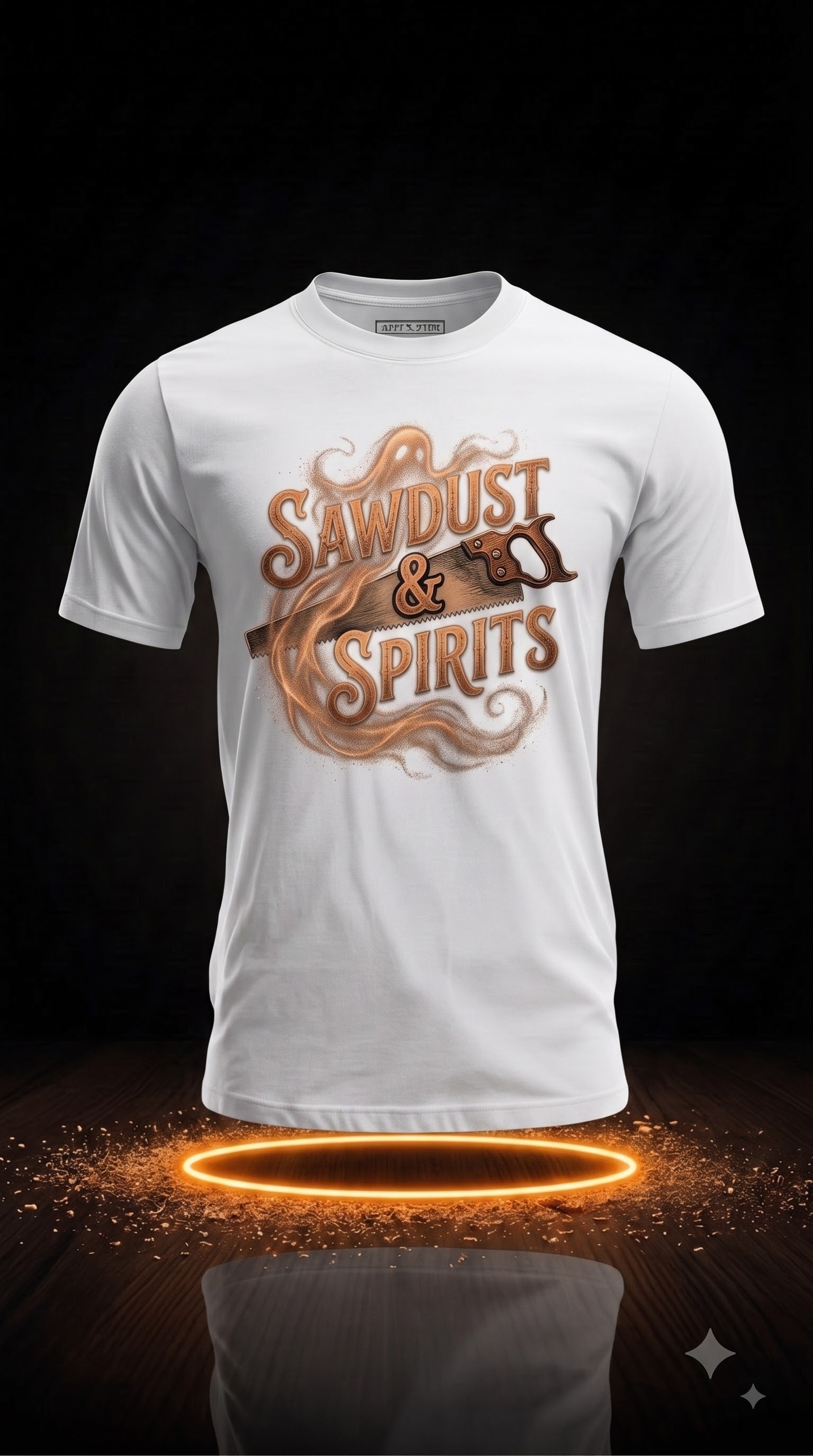 Sawdust & Spirits – Funny Halloween Carpenter Shirt, Spooky Woodworker Gift
