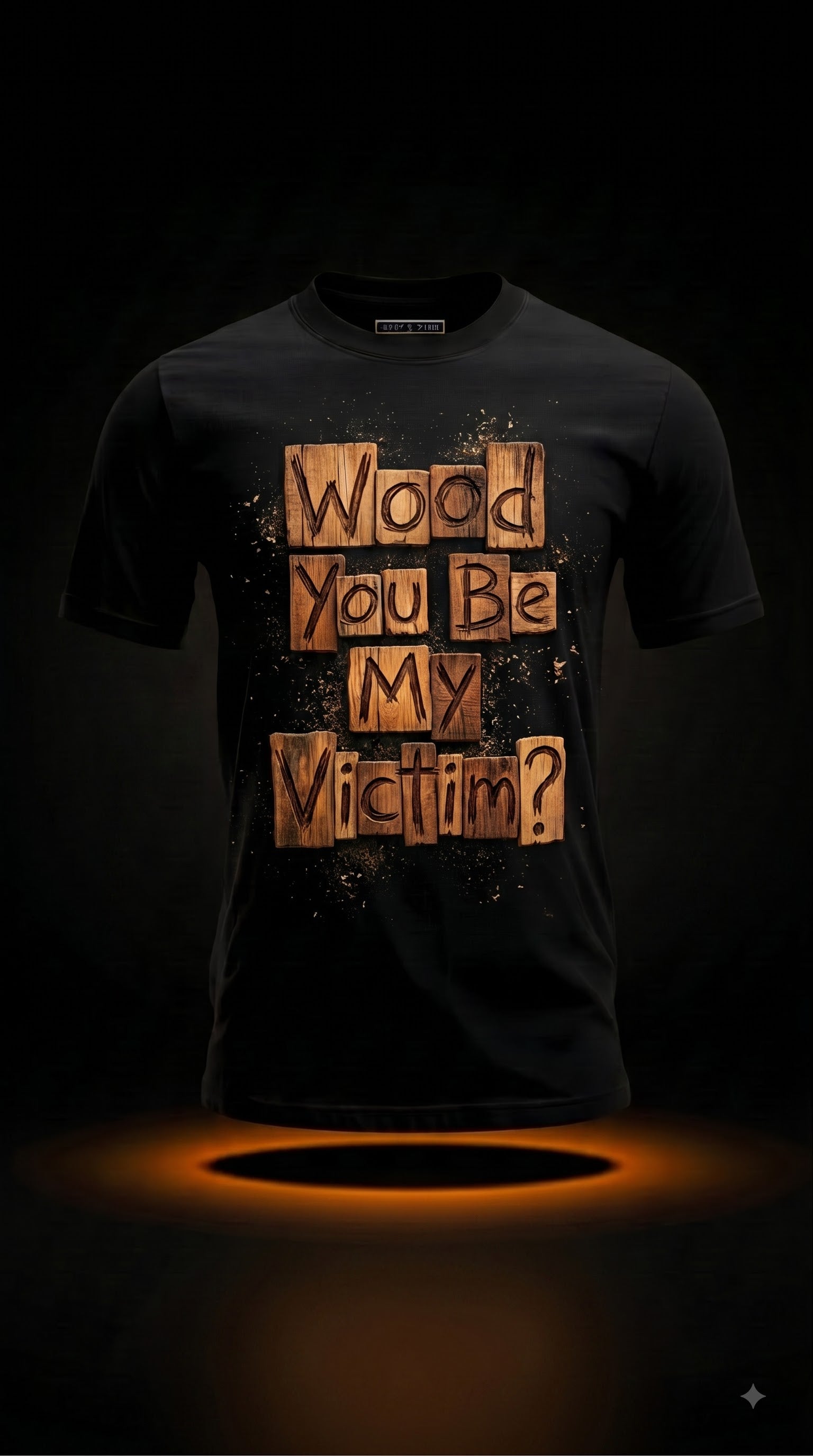Wood You Be My Victim? – Funny Halloween Carpenter Shirt, Spooky Woodworker Gift