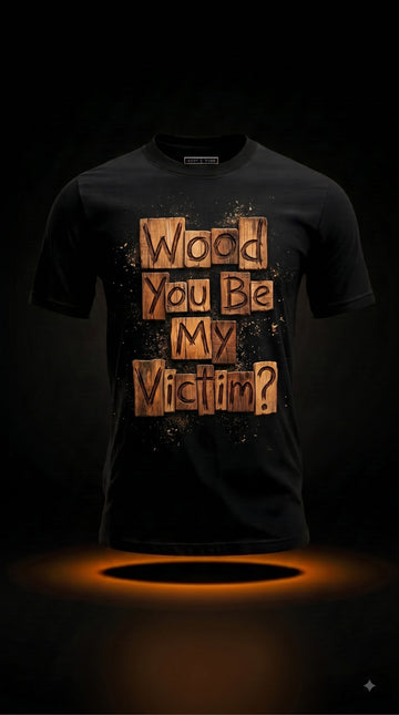 Wood You Be My Victim? – Funny Halloween Carpenter Shirt, Spooky Woodworker Gift