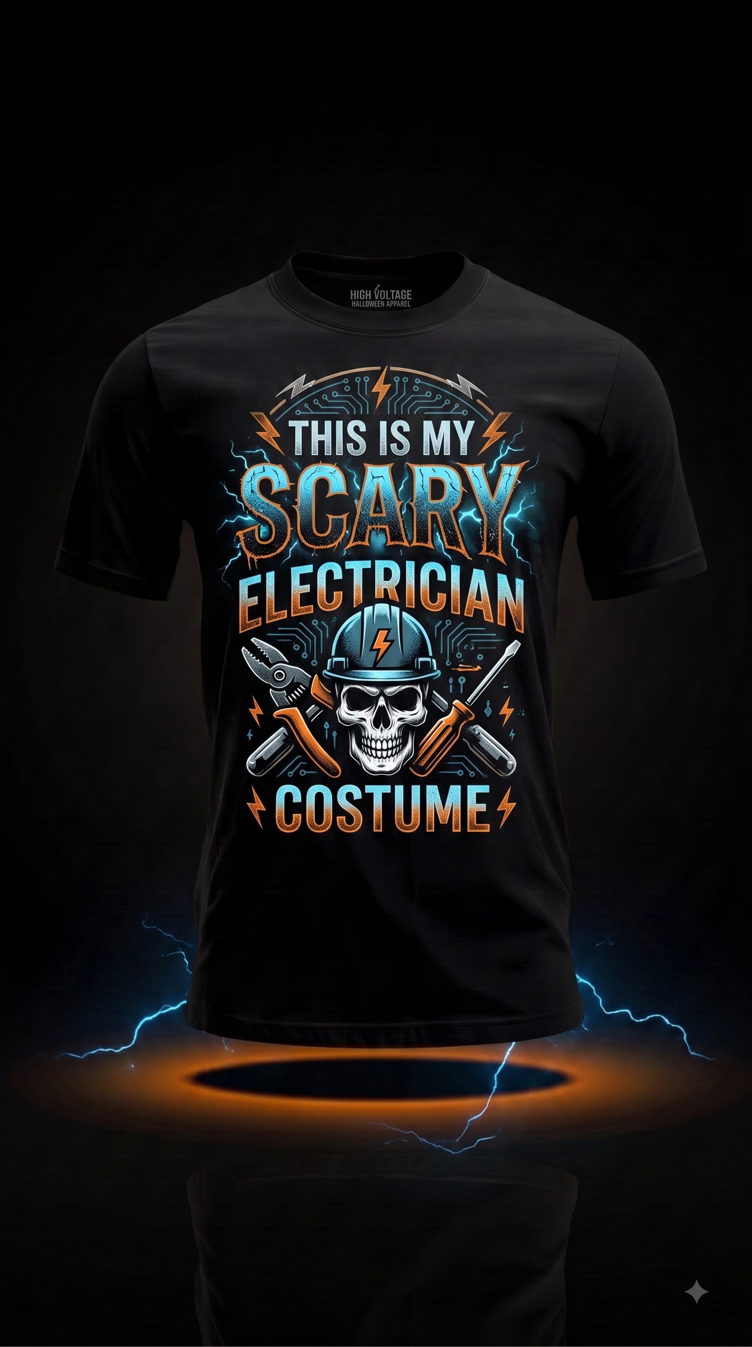 This Is My Scary Electrician Costume T-Shirt | Funny Halloween Gift
