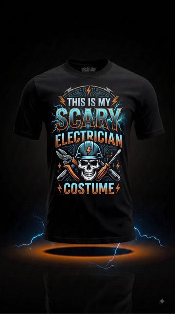 This Is My Scary Electrician Costume T-Shirt | Funny Halloween Gift