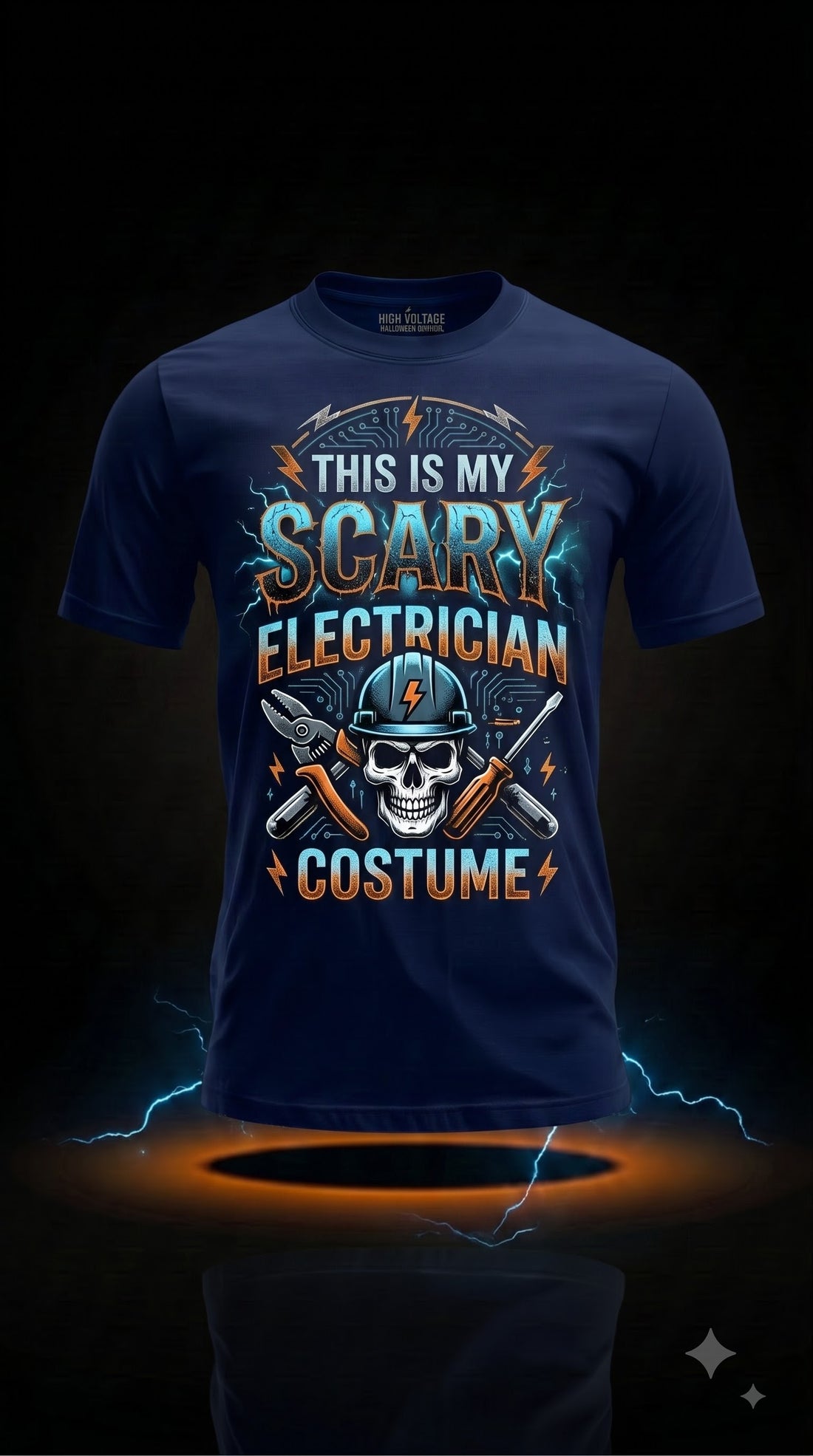 This Is My Scary Electrician Costume T-Shirt | Funny Halloween Gift