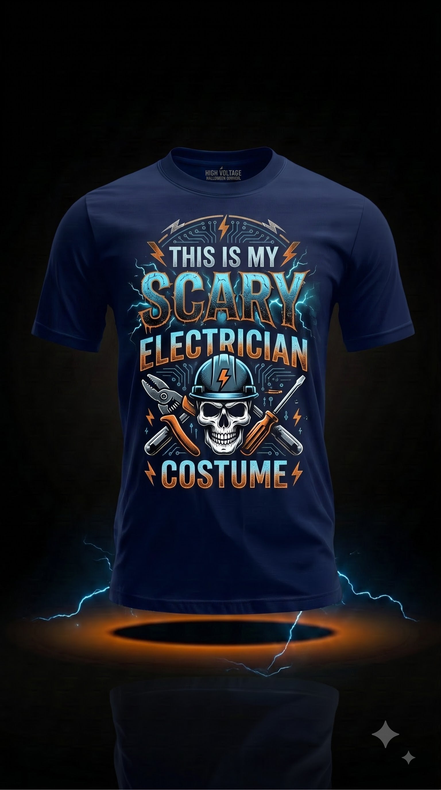 This Is My Scary Electrician Costume T-Shirt | Funny Halloween Gift