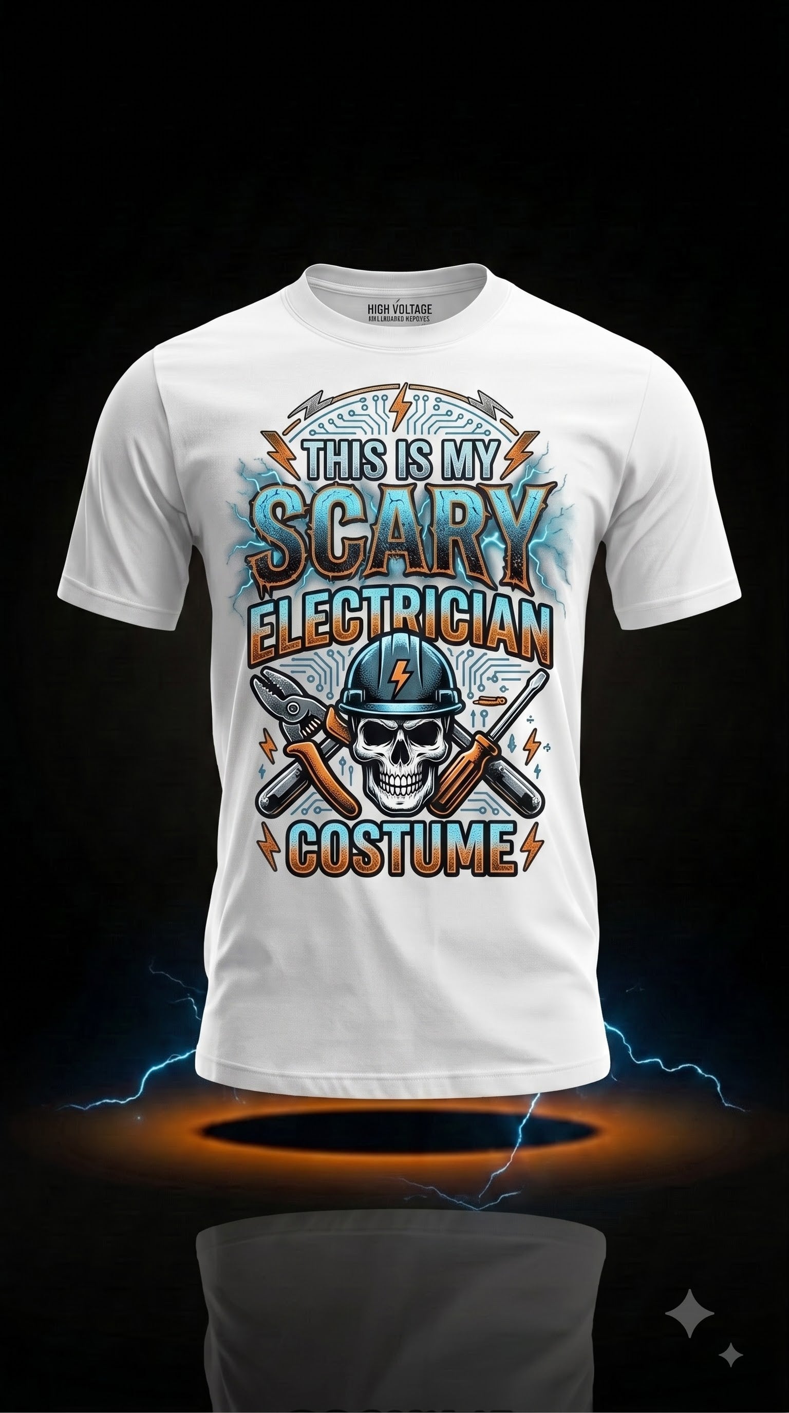 This Is My Scary Electrician Costume T-Shirt | Funny Halloween Gift