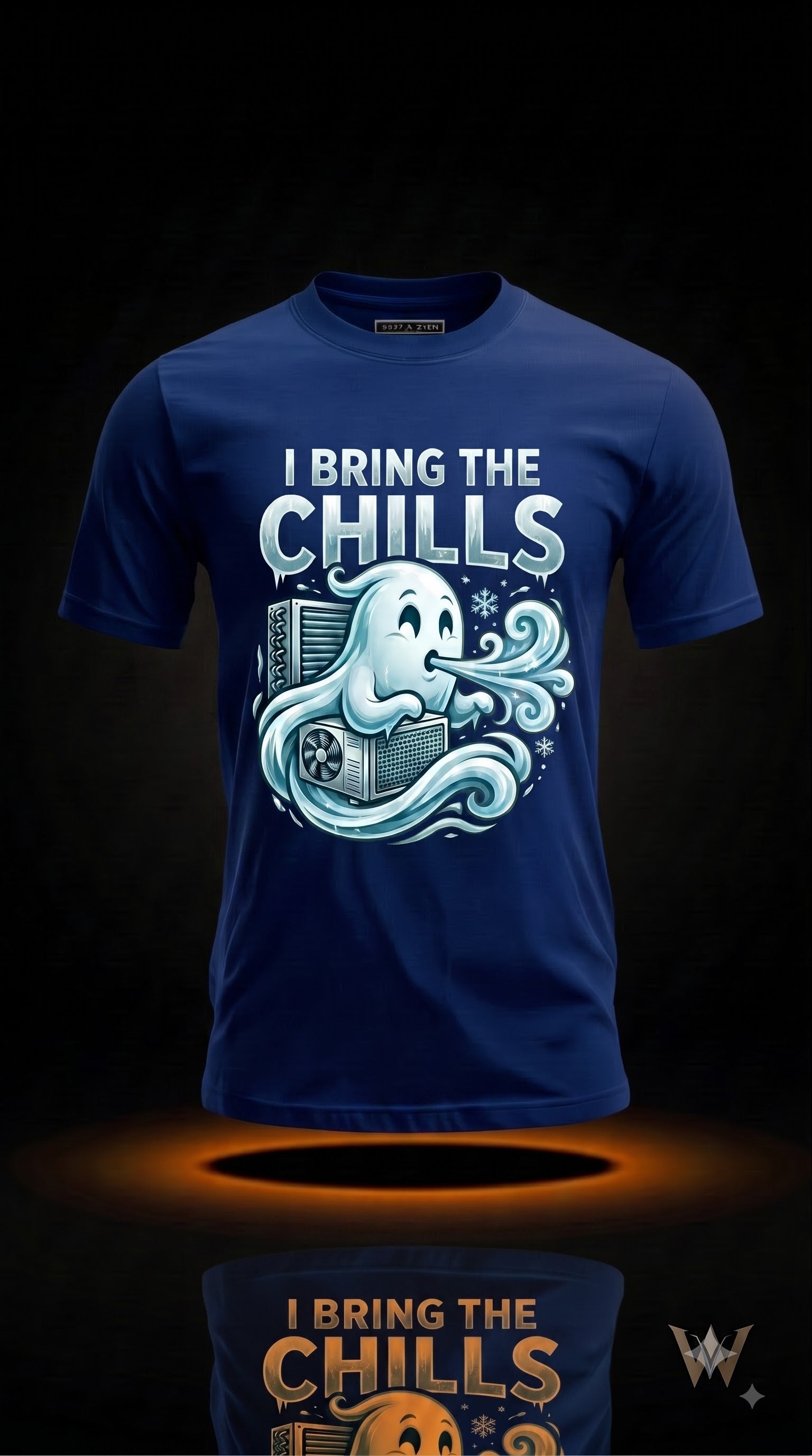 I Bring The Chills T-Shirt | Funny Halloween HVAC Tech Gift