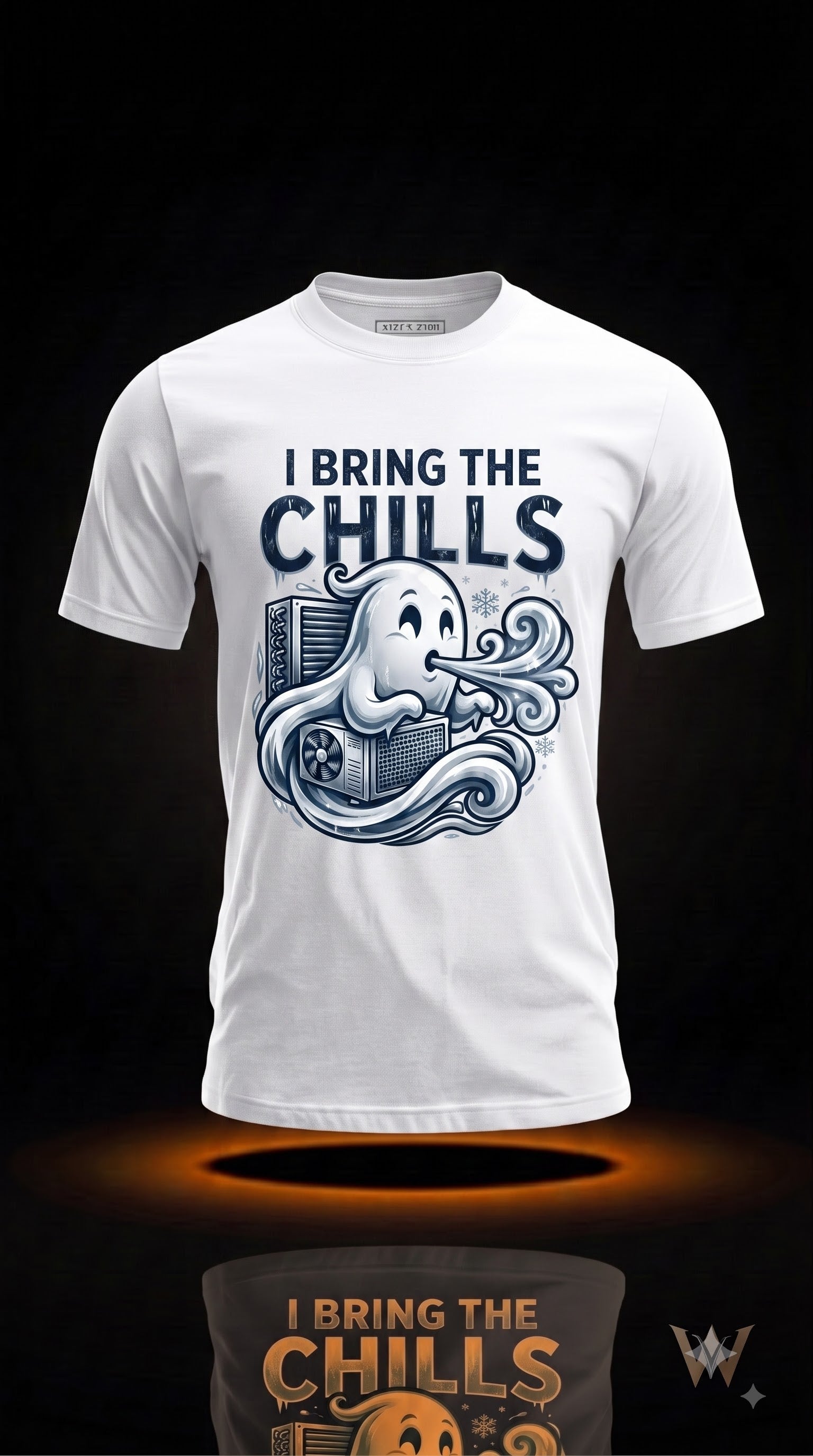 I Bring The Chills T-Shirt | Funny Halloween HVAC Tech Gift