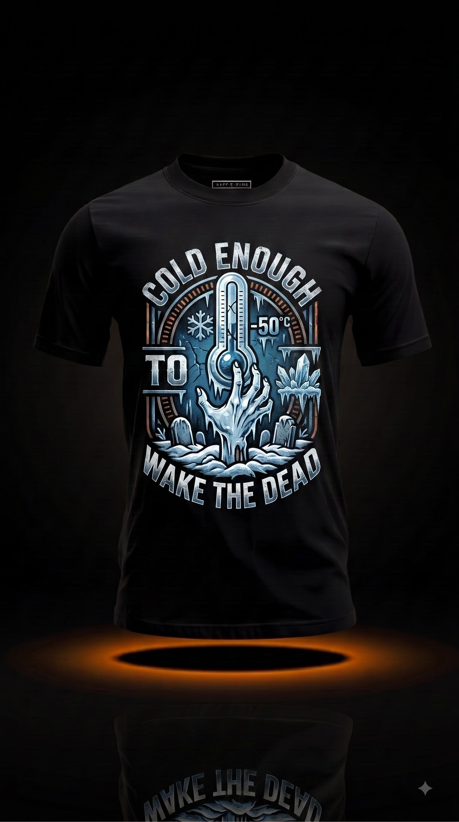 Cold Enough To Wake The Dead T-Shirt | Halloween HVAC Tech Gift