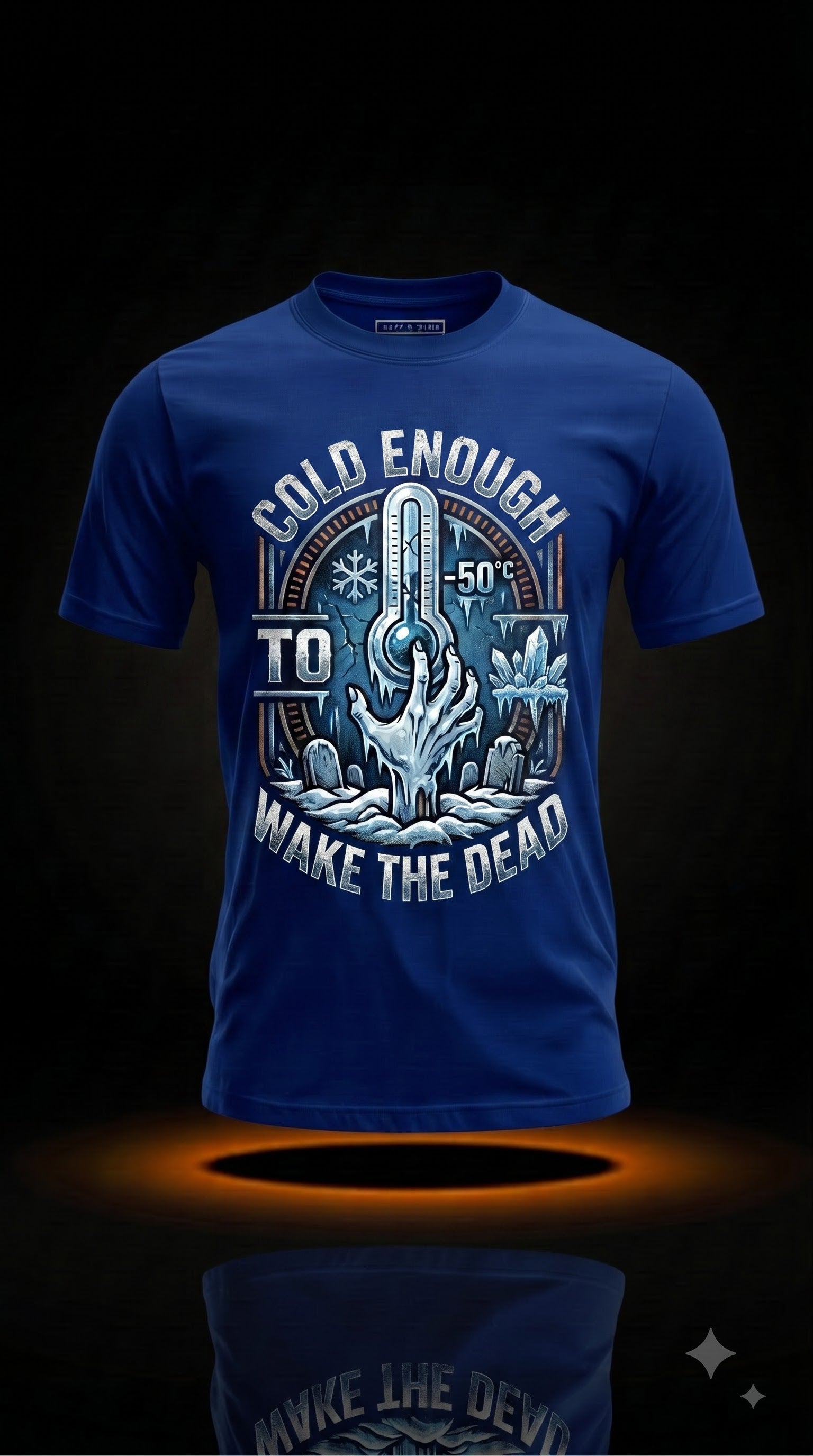 Cold Enough To Wake The Dead T-Shirt | Halloween HVAC Tech Gift