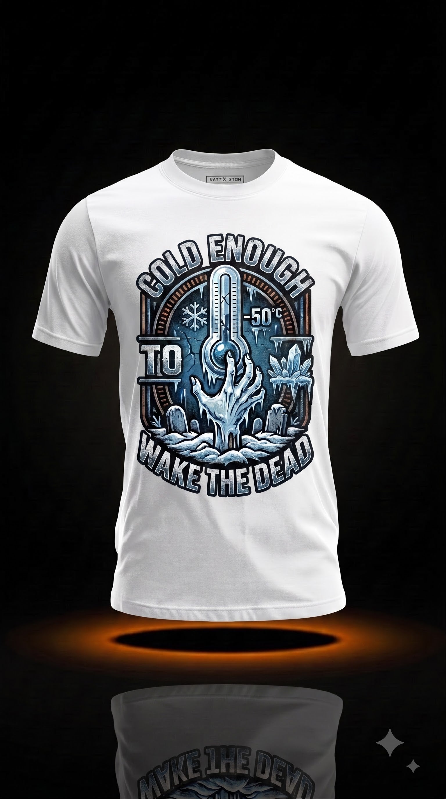 Cold Enough To Wake The Dead T-Shirt | Halloween HVAC Tech Gift