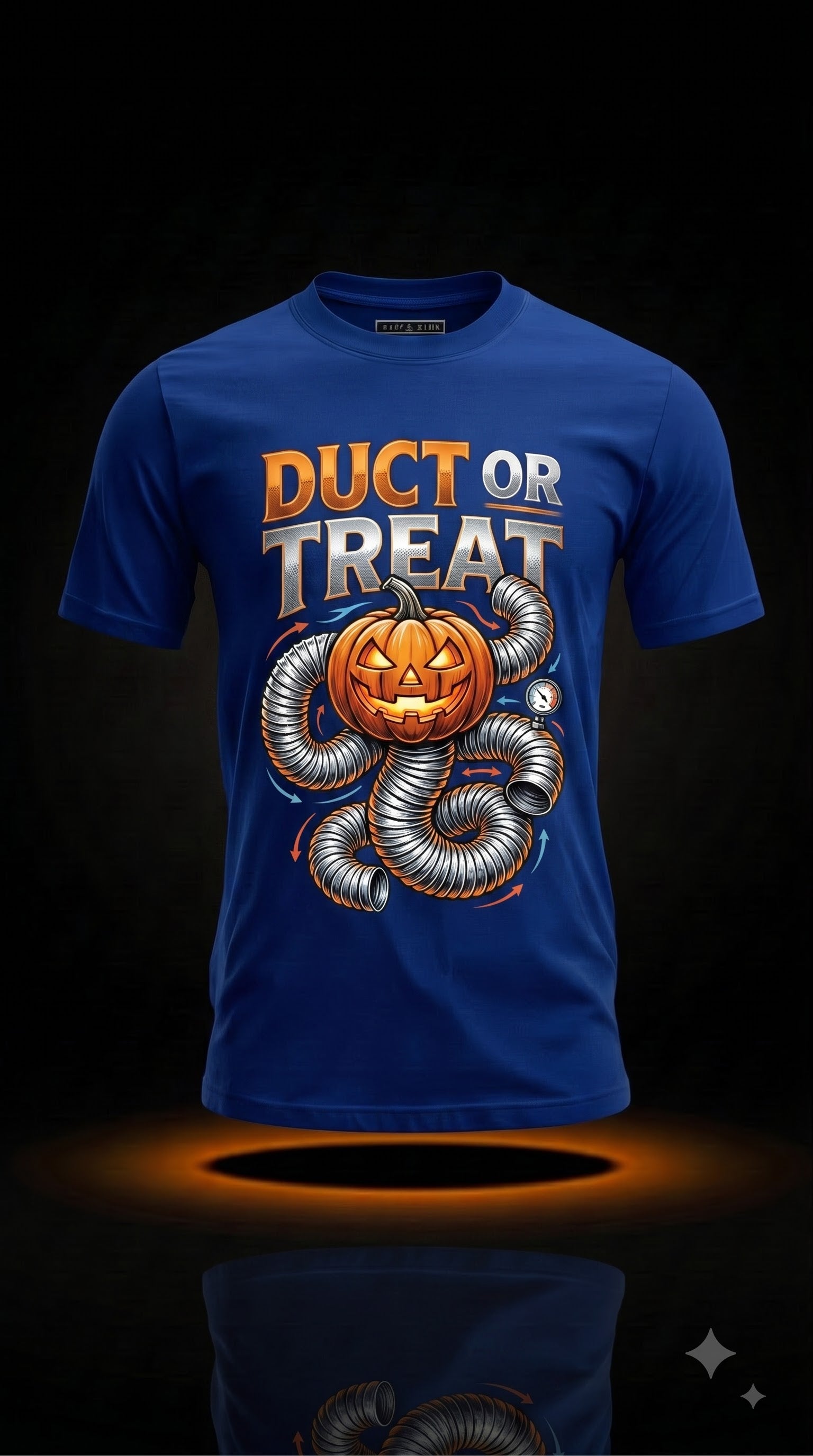 Duct Or Treat T-Shirt | Funny Halloween HVAC Tech Gift
