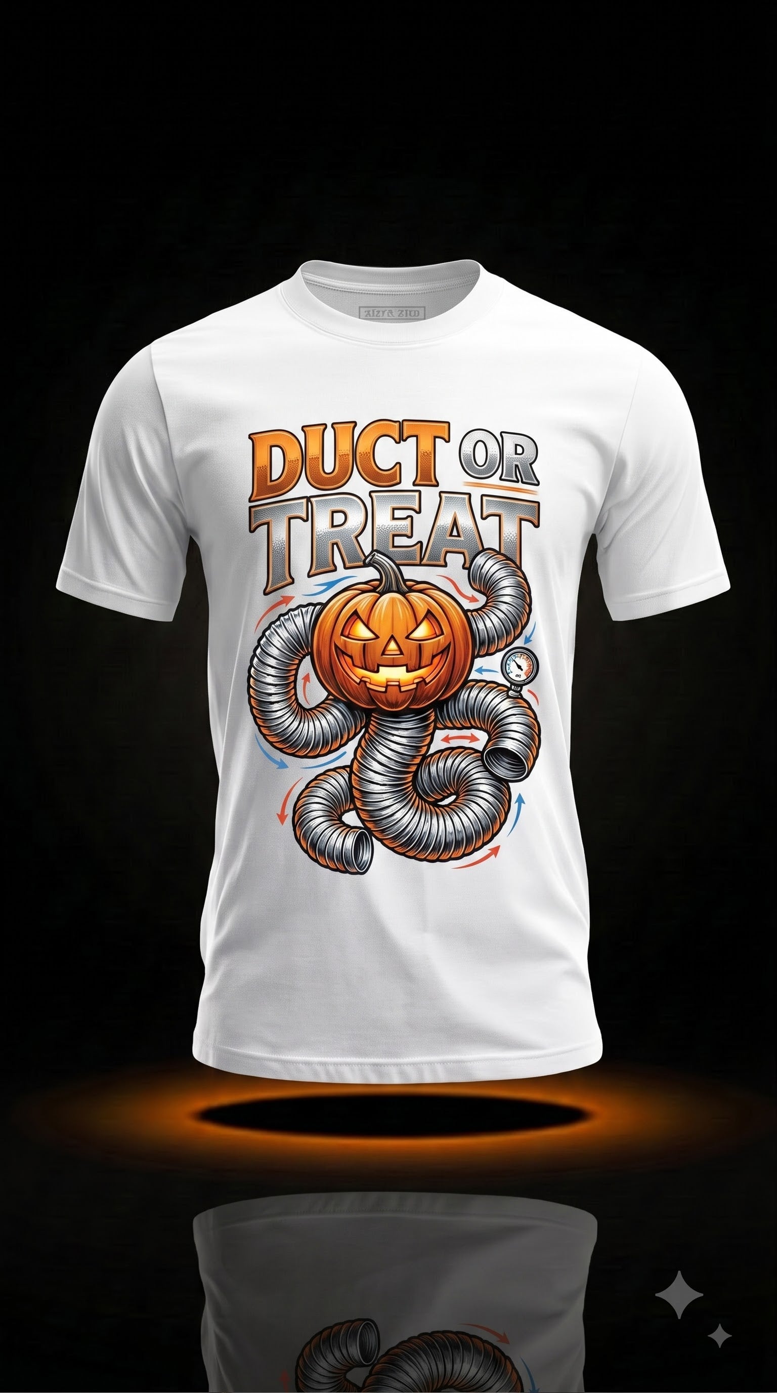 Duct Or Treat T-Shirt | Funny Halloween HVAC Tech Gift