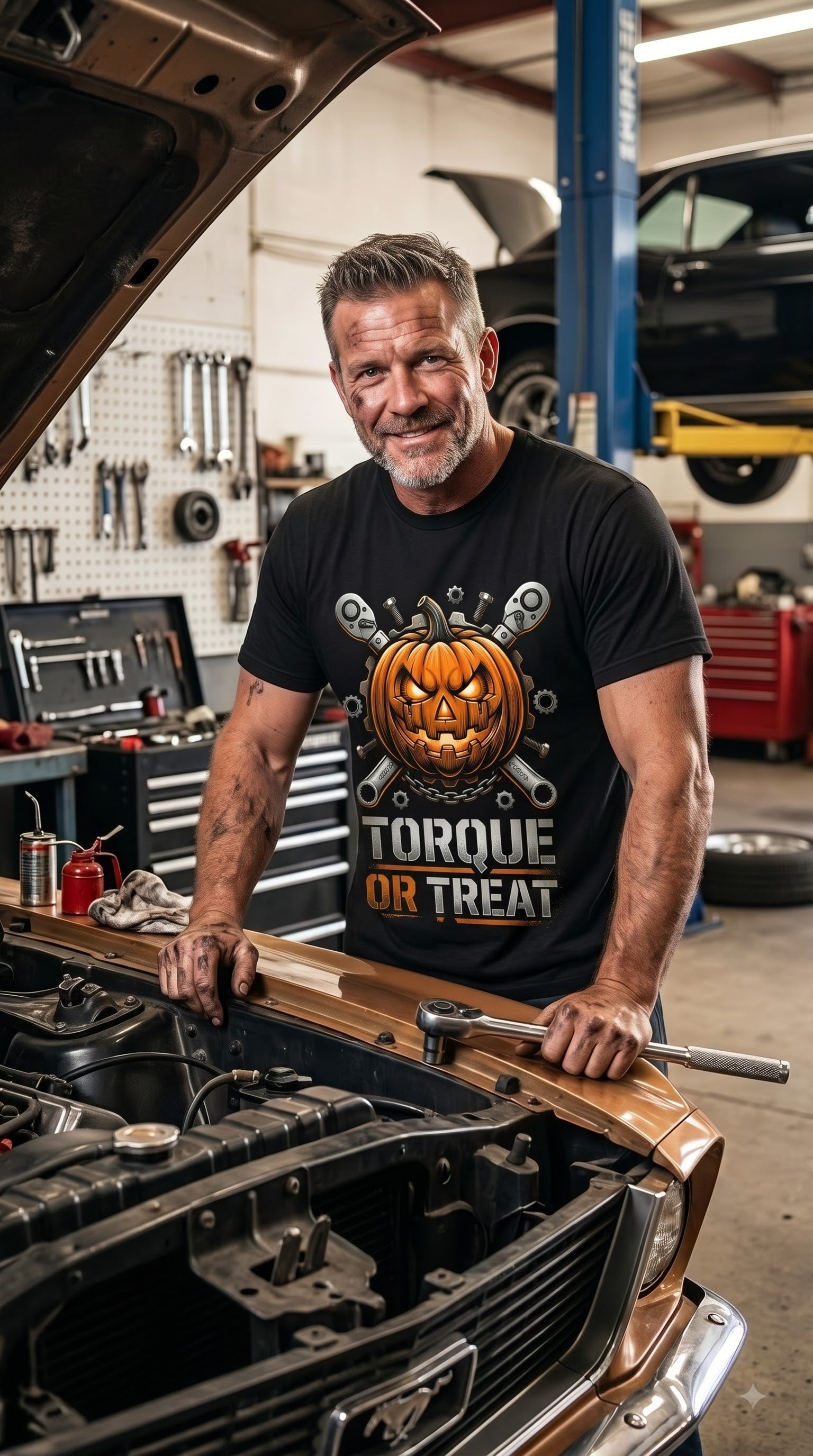 Torque Or Treat T-Shirt | Funny Halloween Mechanic Gift