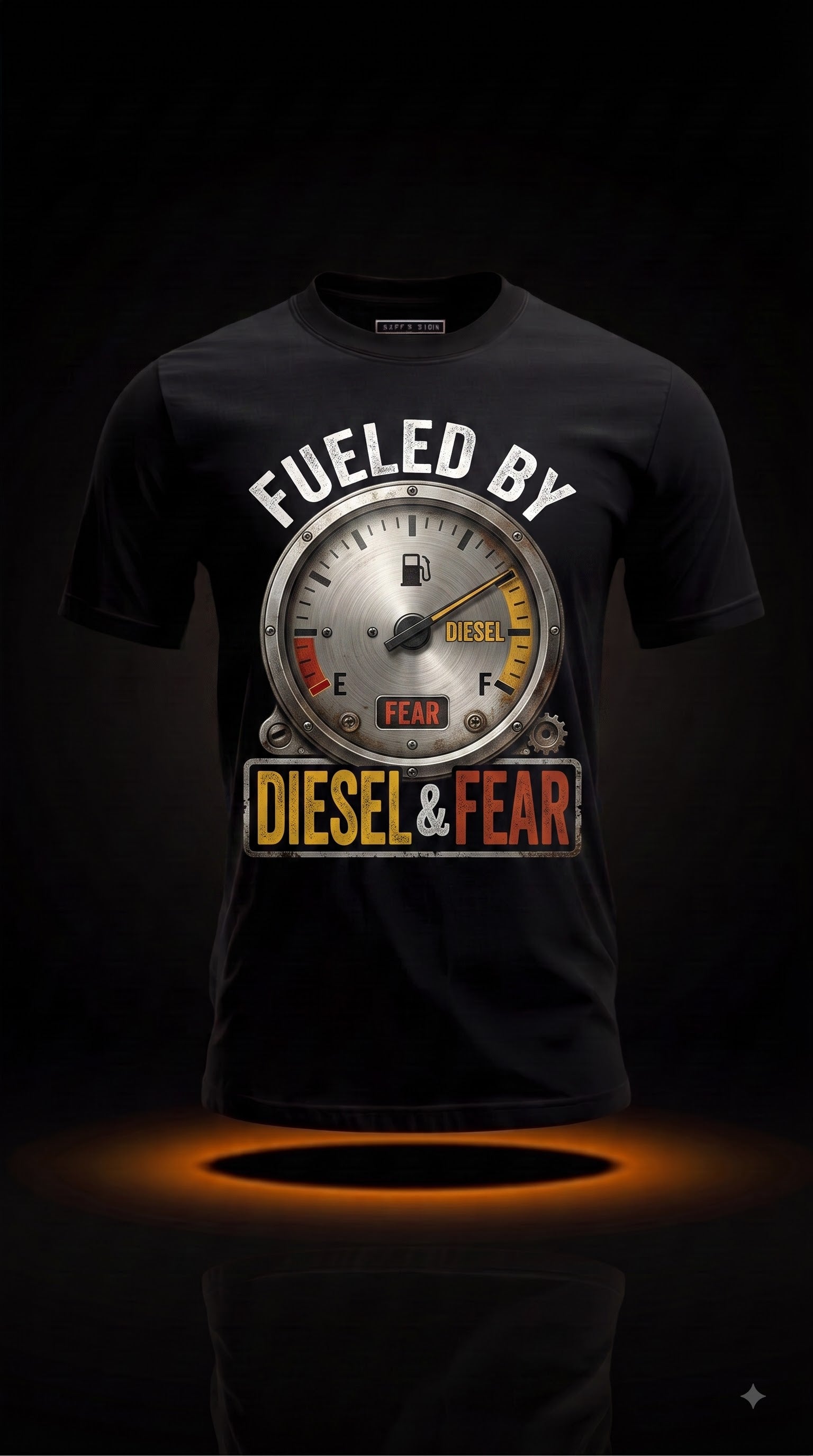 Fueled By Diesel & Fear T-Shirt | Funny Halloween Trucker Gift