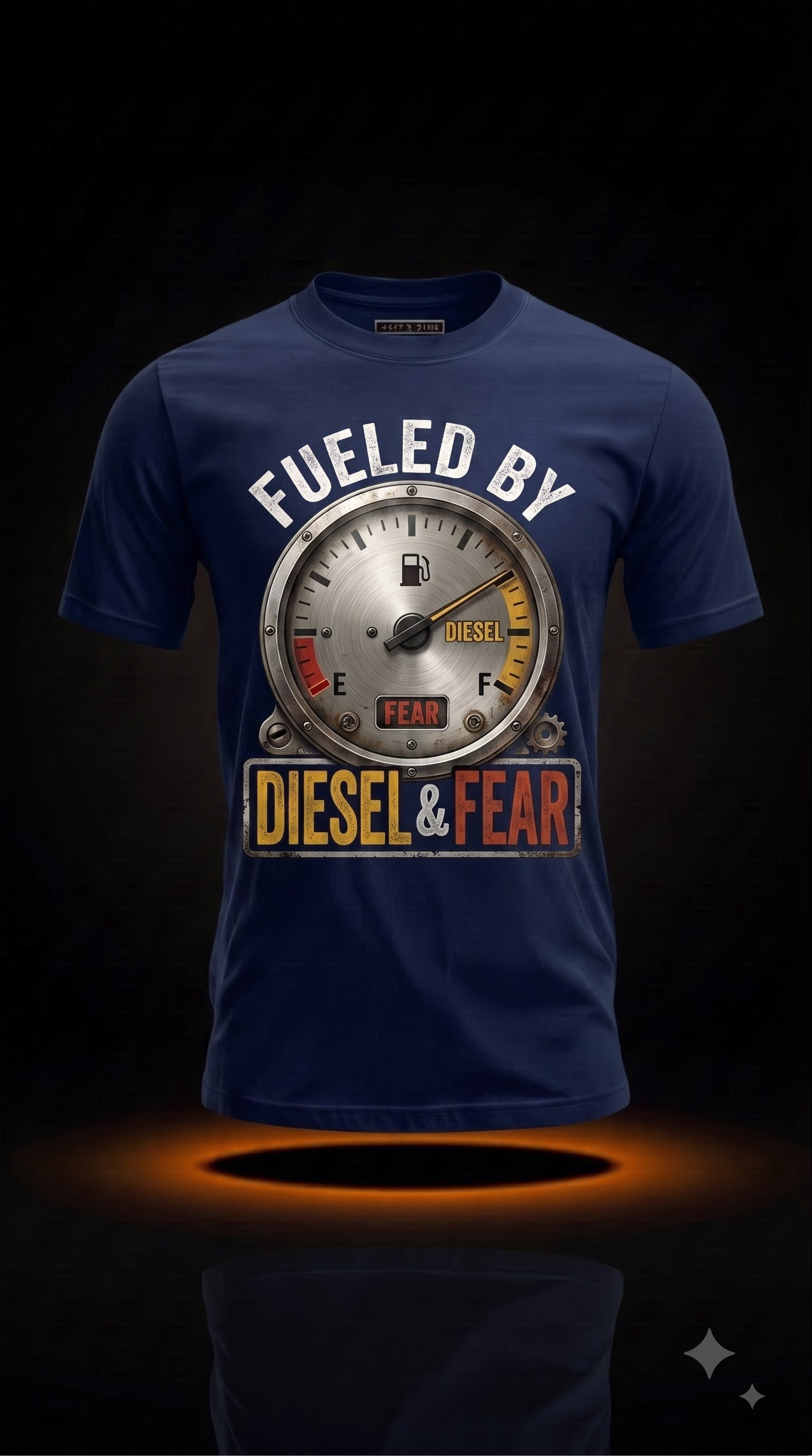 Fueled By Diesel & Fear T-Shirt | Funny Halloween Trucker Gift