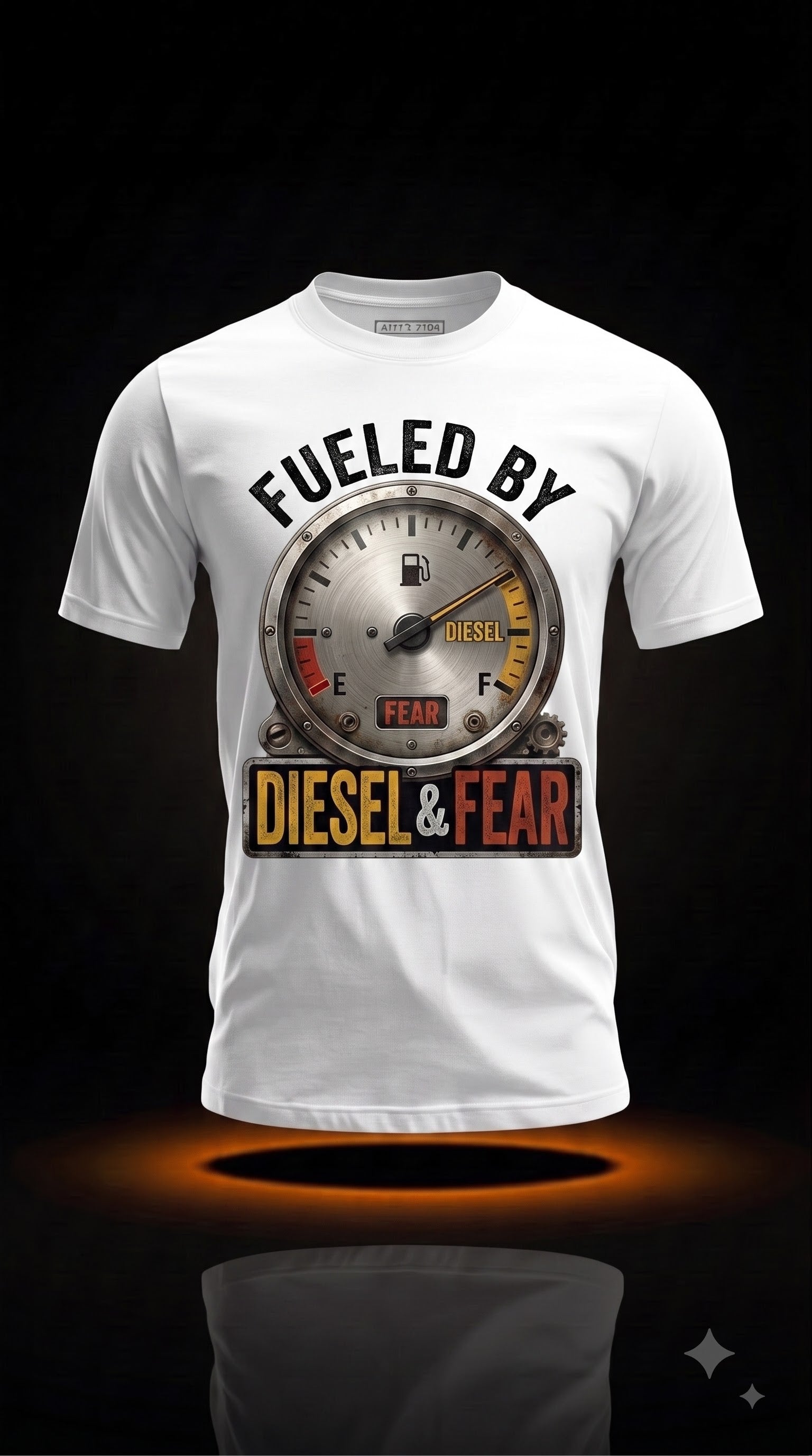 Fueled By Diesel & Fear T-Shirt | Funny Halloween Trucker Gift