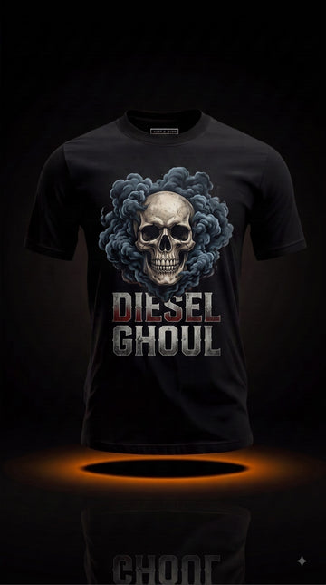 Diesel Ghoul T-Shirt | Spooky Halloween Trucker Gift