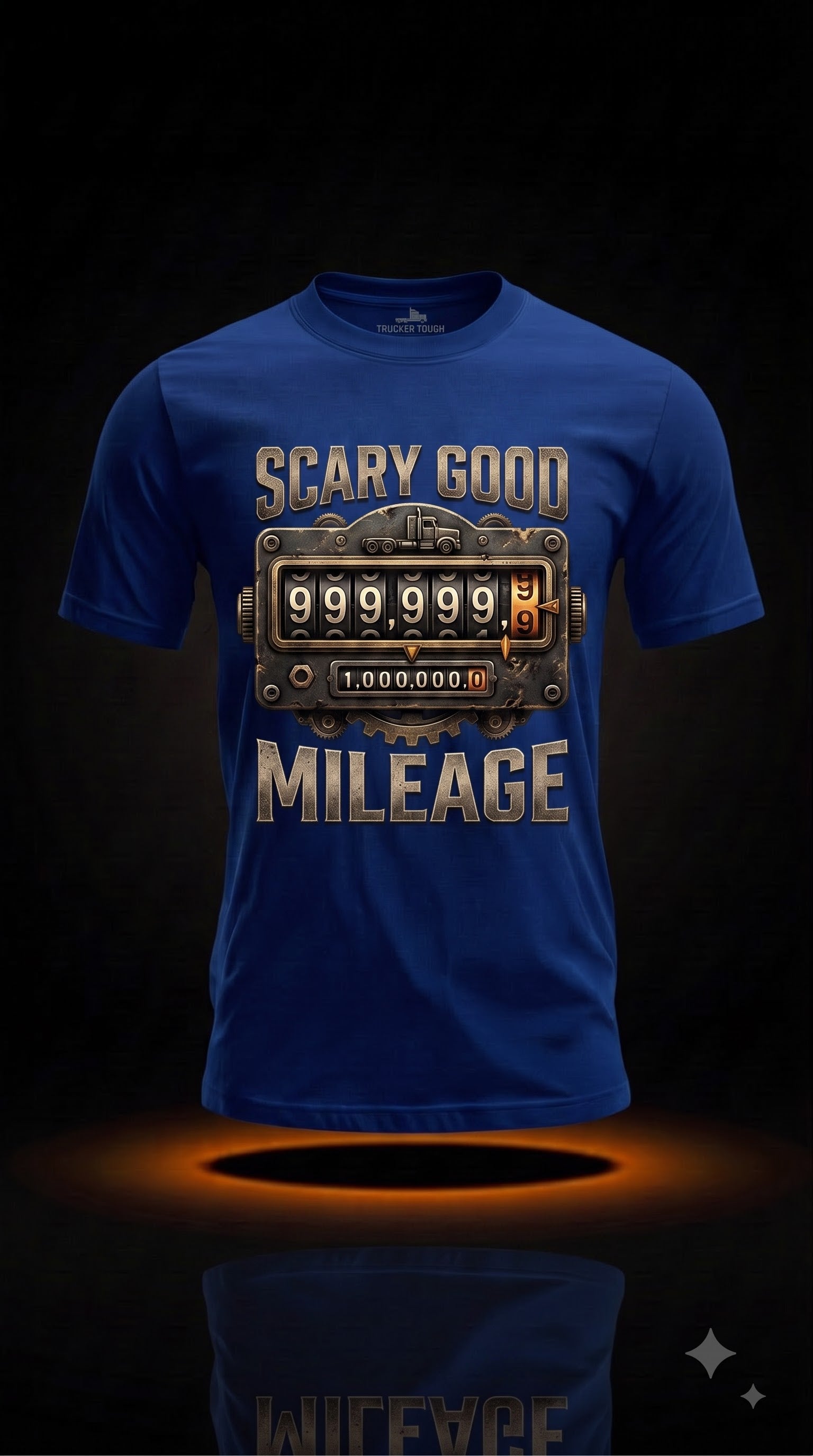 Scary Good Mileage T-Shirt | Funny Halloween Trucker Gift