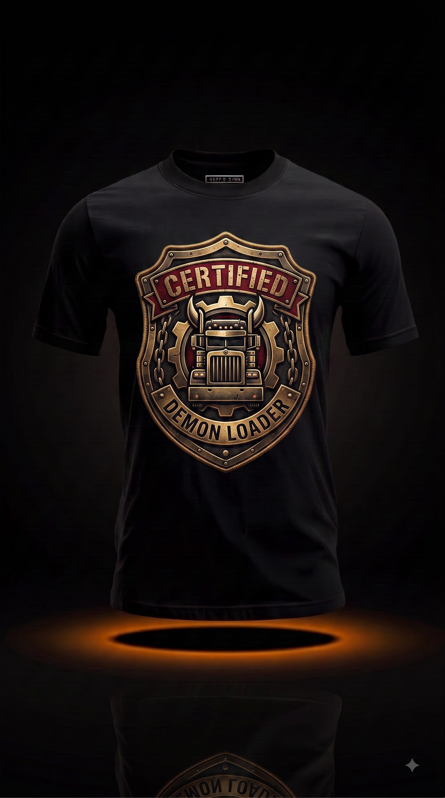 Certified Demon Loader T-Shirt | Funny Halloween Trucker Shirt