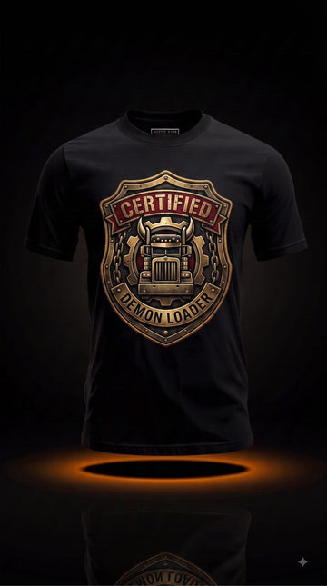 Certified Demon Loader T-Shirt | Funny Halloween Trucker Shirt