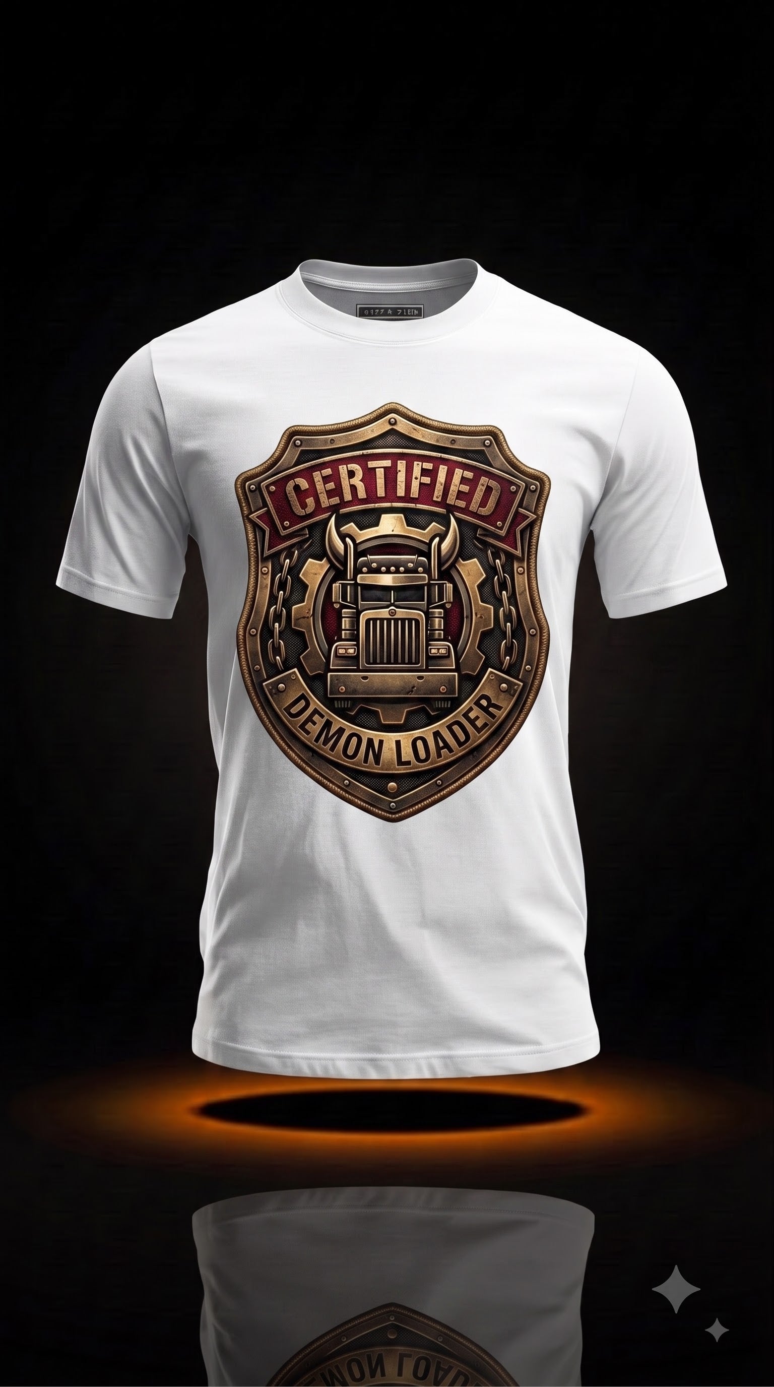 Certified Demon Loader T-Shirt | Funny Halloween Trucker Shirt