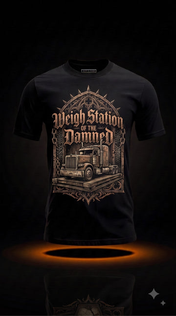 Weigh Station Of The Damned T-Shirt | Halloween Trucker Shirt