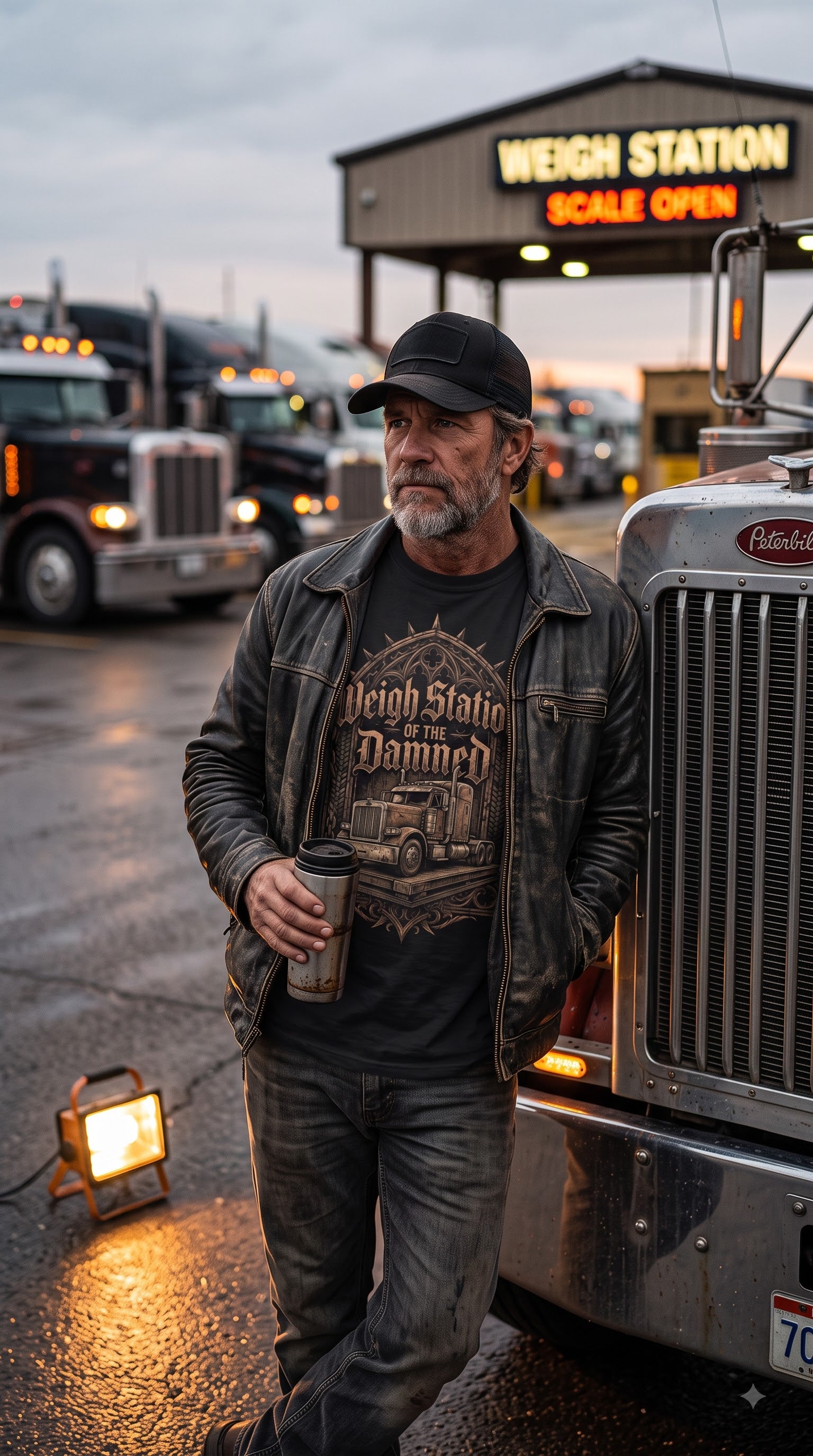 Weigh Station Of The Damned T-Shirt | Halloween Trucker Shirt