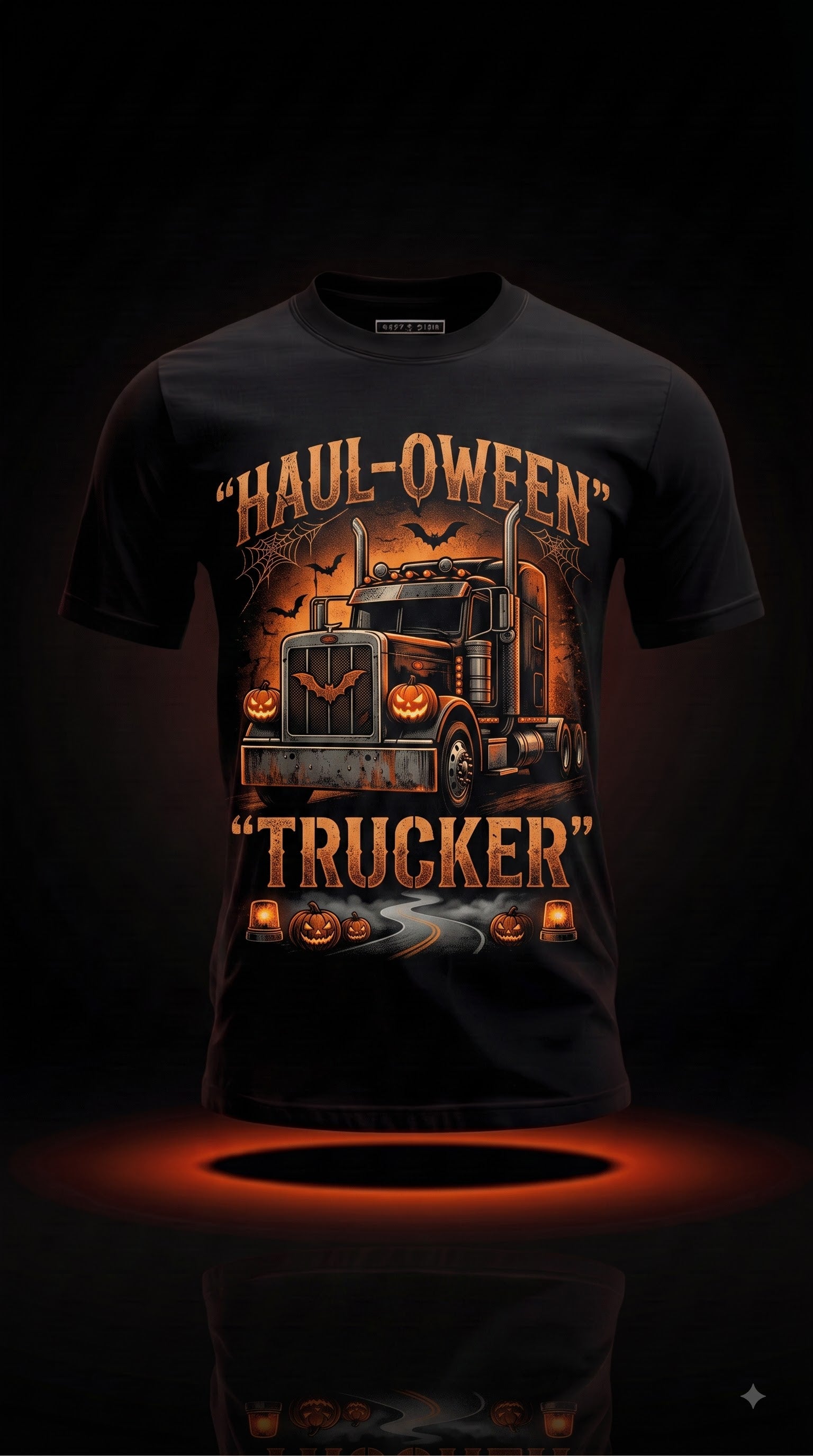 Haul-oween Trucker T-Shirt | Funny Halloween Truck Driver Gift