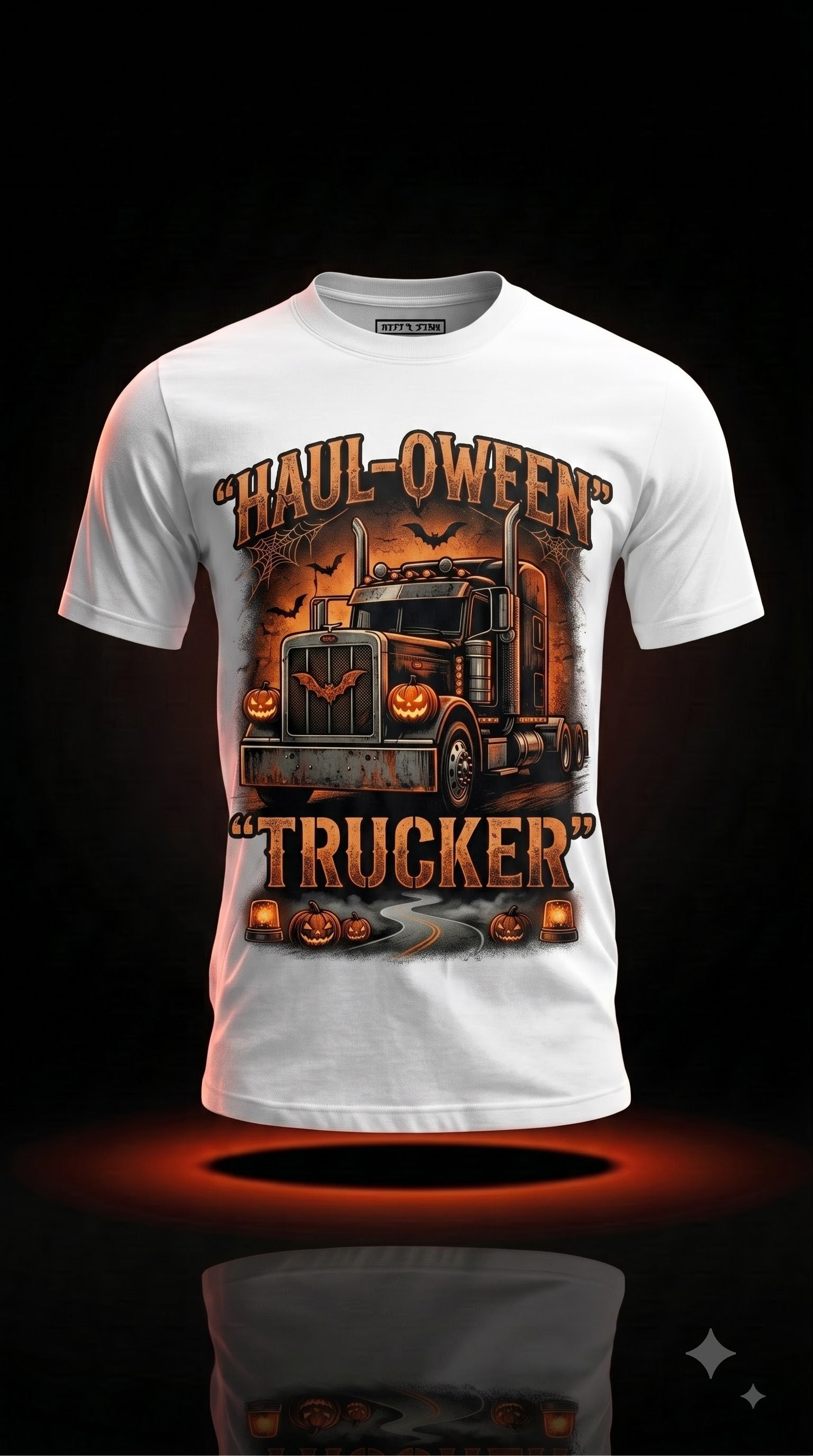 Haul-oween Trucker T-Shirt | Funny Halloween Truck Driver Gift