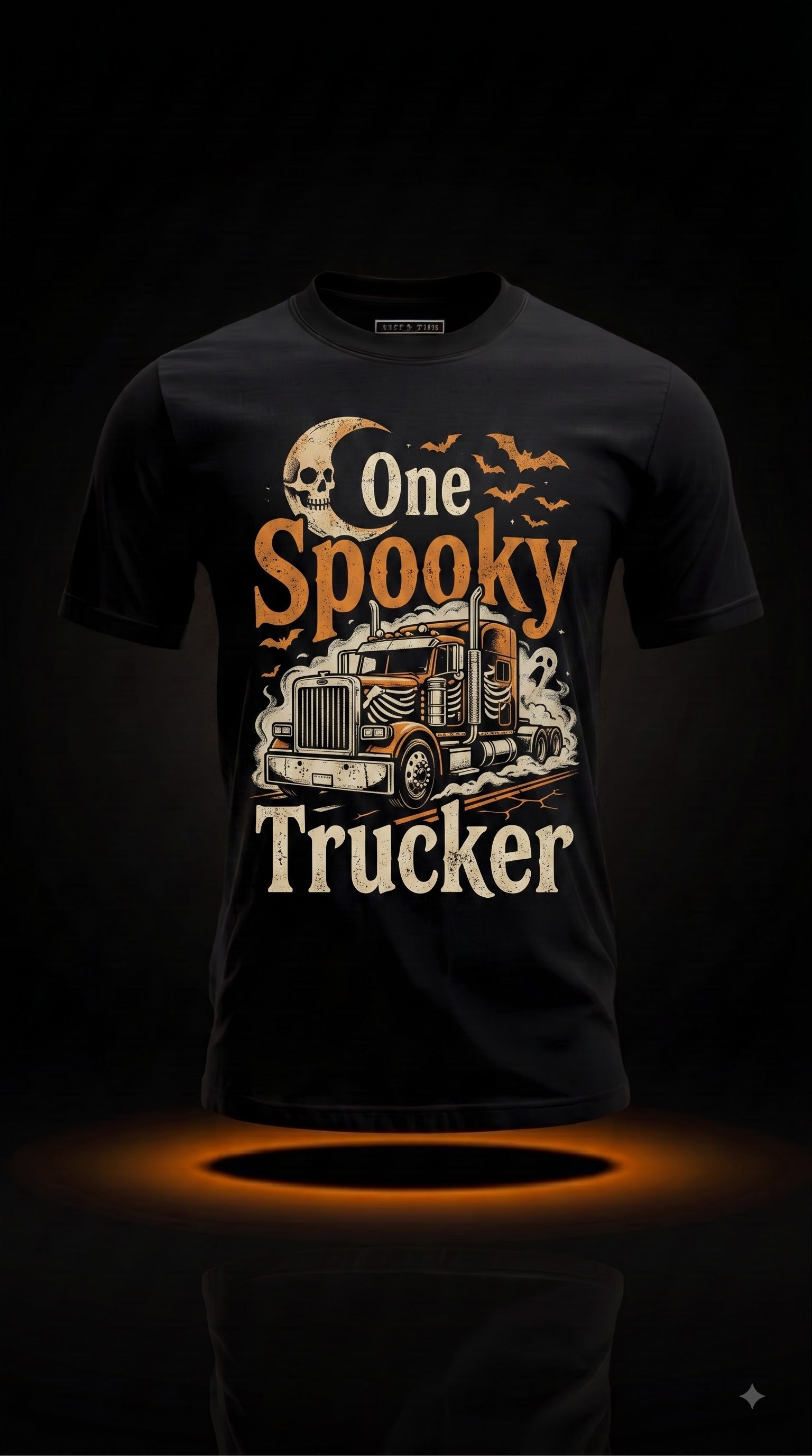 One Spooky Trucker T-Shirt | Funny Halloween Truck Driver Gift