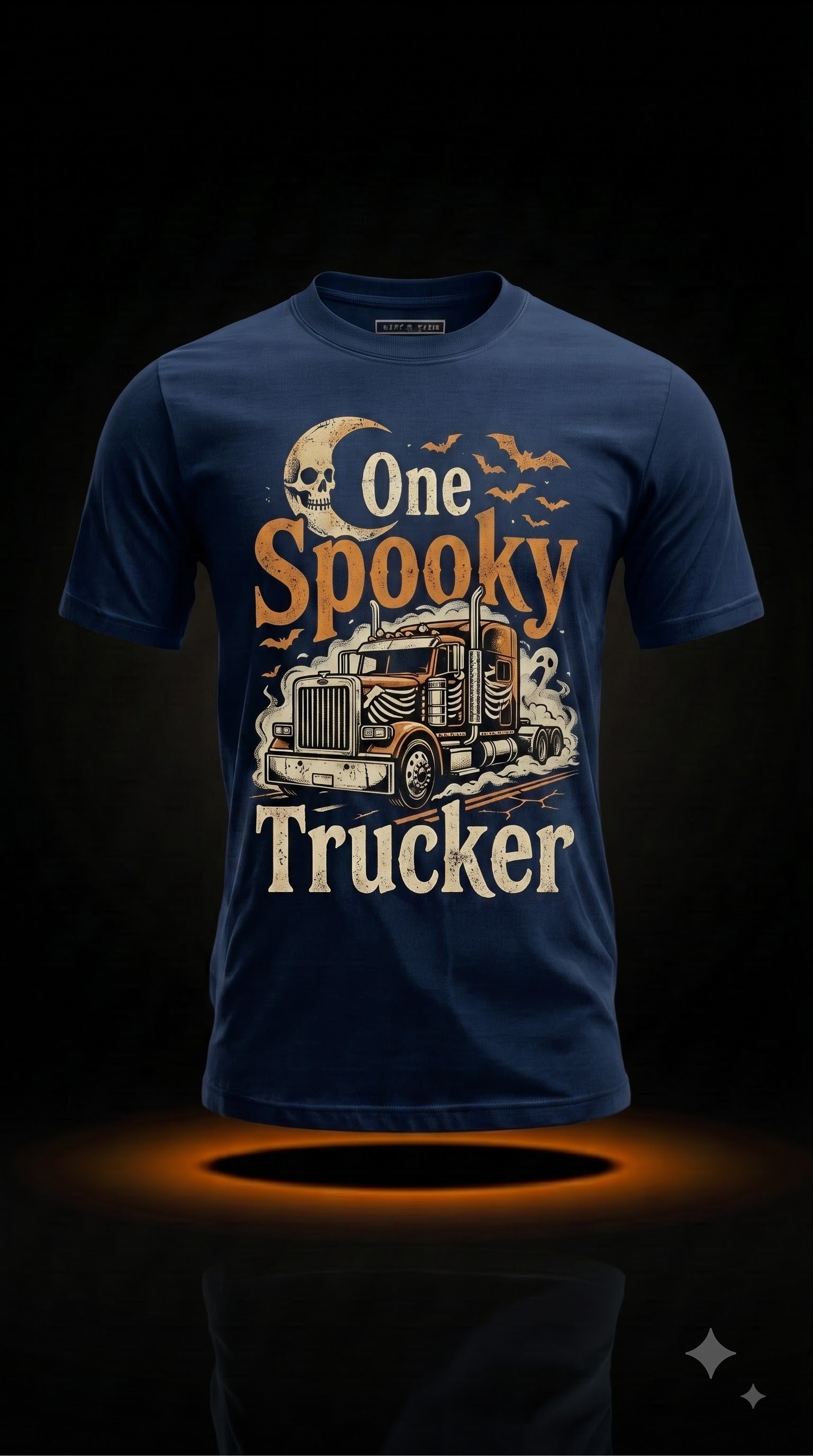 One Spooky Trucker T-Shirt | Funny Halloween Truck Driver Gift