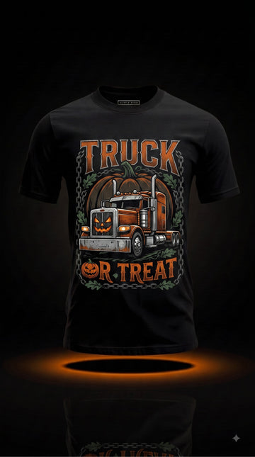 Truck Or Treat T-Shirt | Funny Halloween Truck Driver Gift