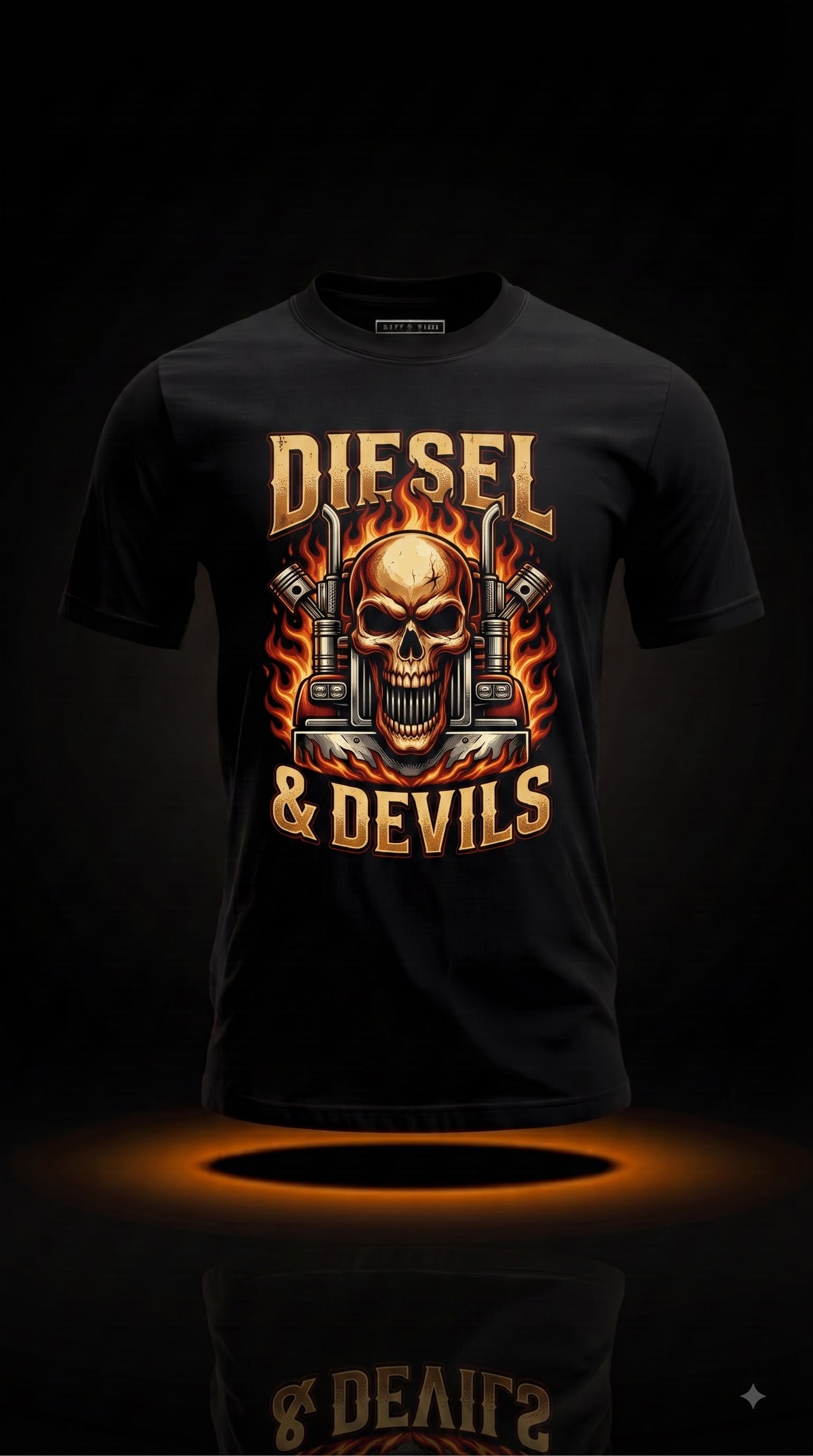 Diesel & Devils T-Shirt | Funny Halloween Trucker Gift