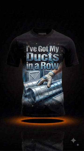 I've Got My Ducts in a Row T-Shirt | Funny HVAC Technician Gift