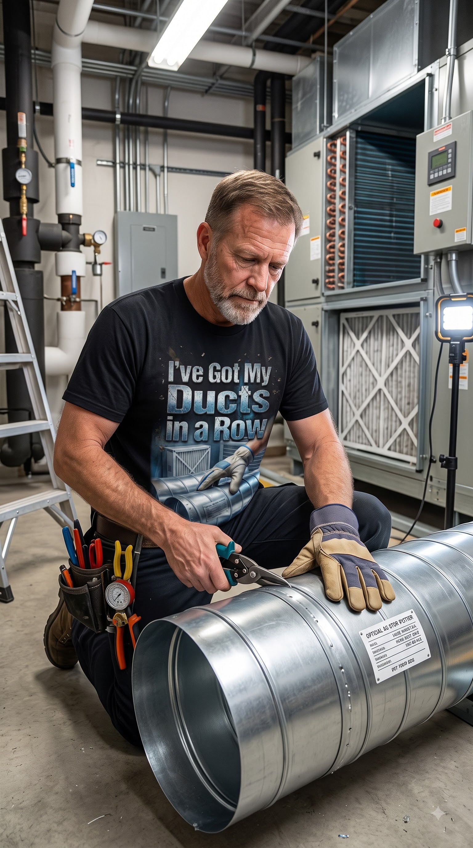 I've Got My Ducts in a Row T-Shirt | Funny HVAC Technician Gift
