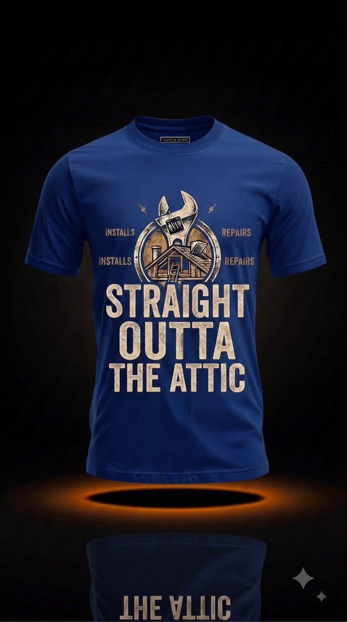 Straight Outta the Attic T-Shirt | Funny HVAC Technician Gift