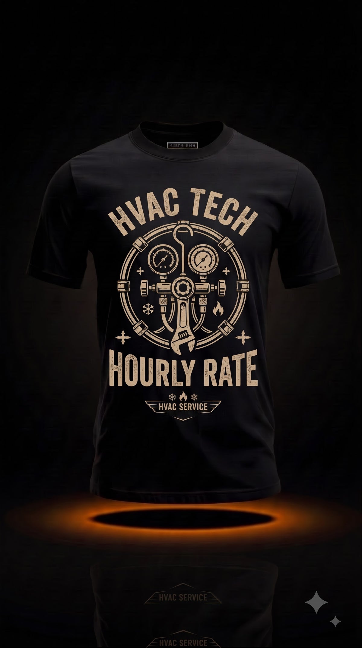 HVAC Tech Hourly Rate T-Shirt | Funny HVAC Technician Gift