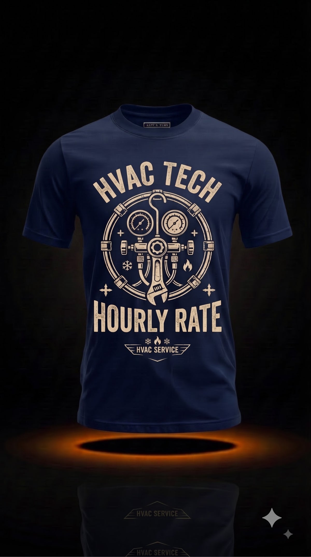 HVAC Tech Hourly Rate T-Shirt | Funny HVAC Technician Gift