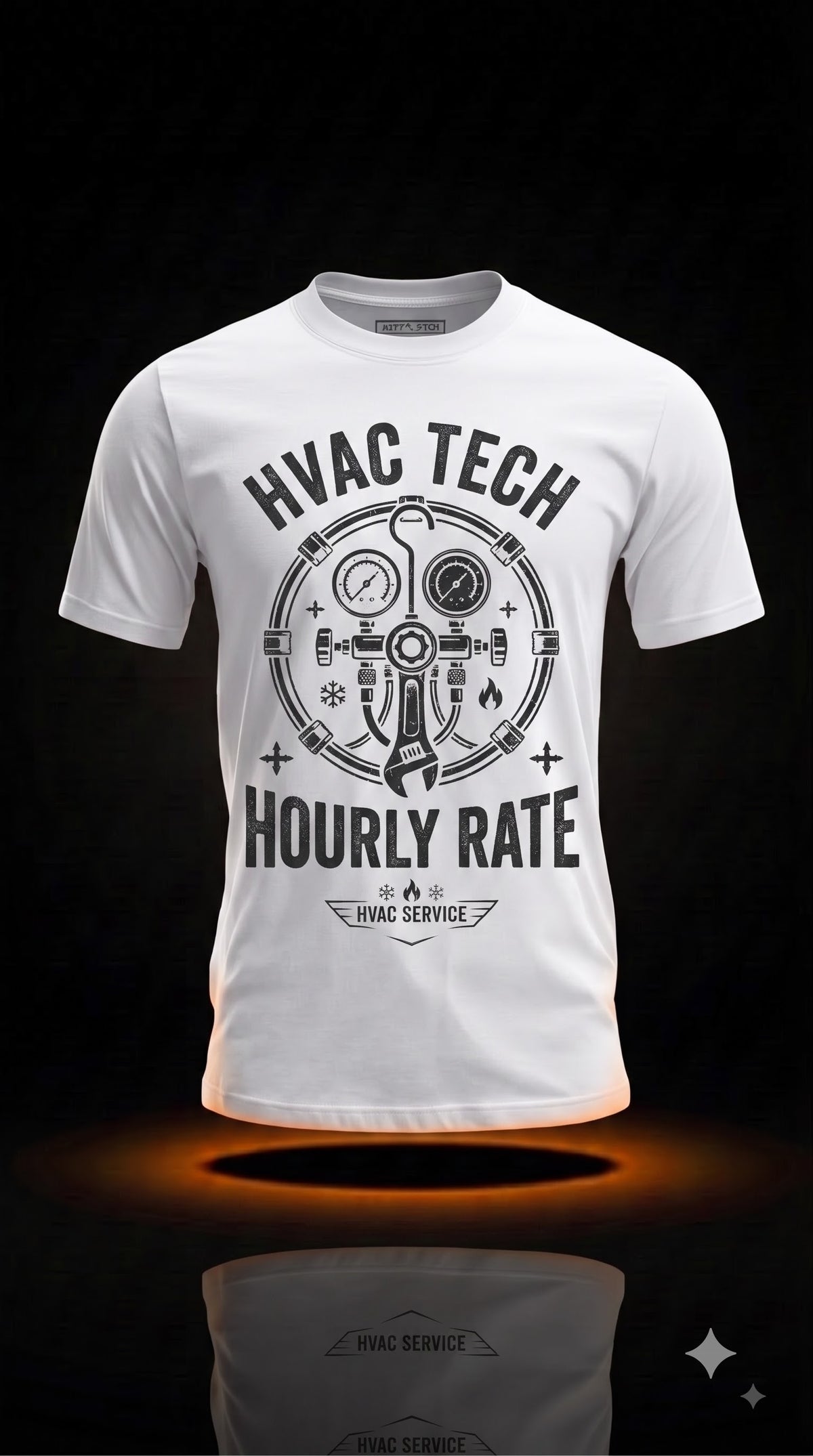 HVAC Tech Hourly Rate T-Shirt | Funny HVAC Technician Gift