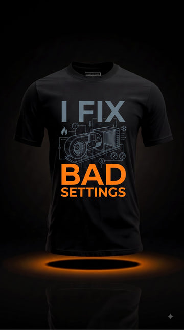 I Fix Bad Settings T-Shirt | Funny HVAC Technician Shirt